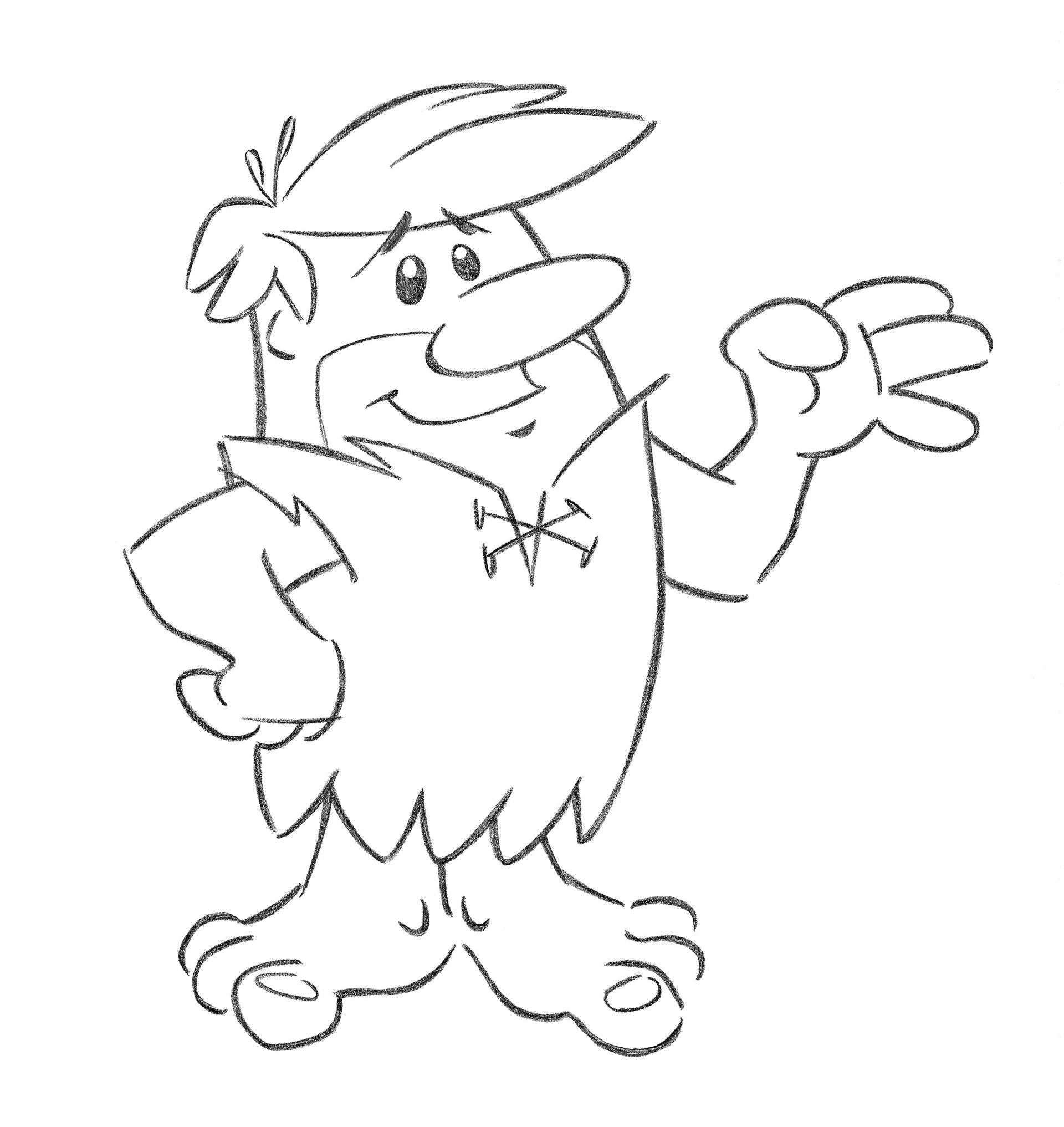 Barney Rubble • pencil sketch