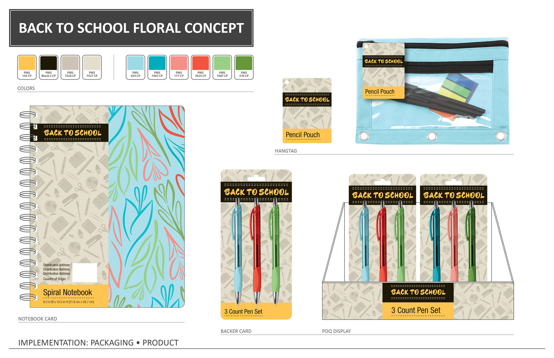 Back To School • packaging/product concept art
