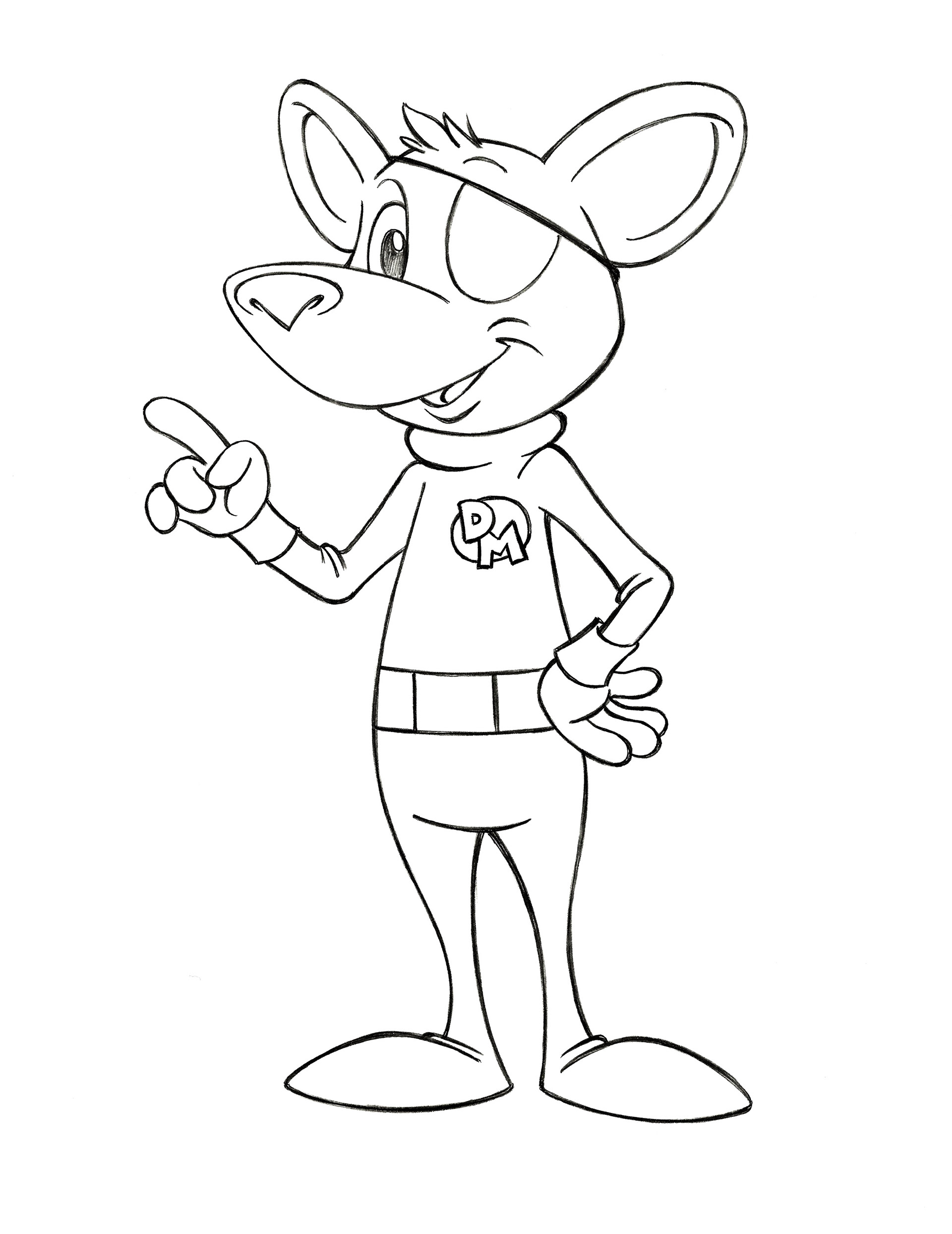 Danger Mouse • pencil sketch