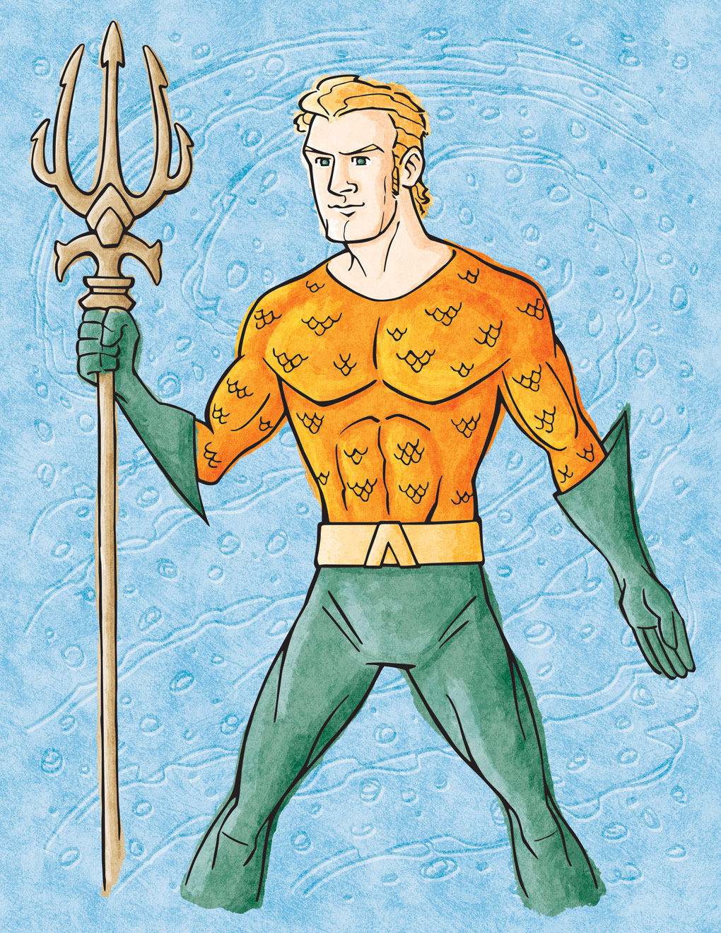 Aquaman • vector illustration