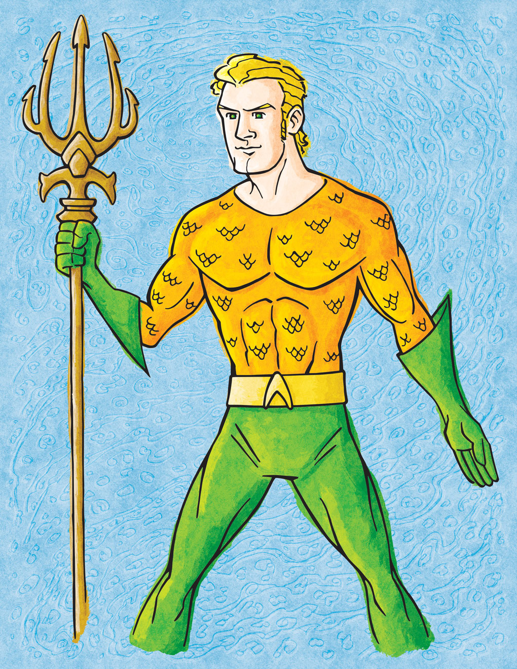 Aquaman • vector illustration