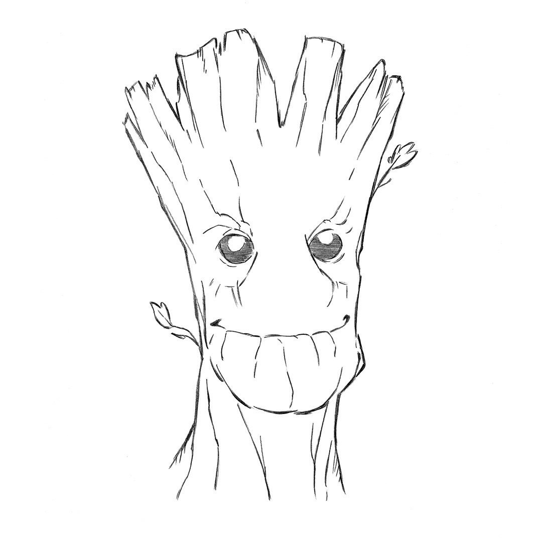 Groot • pencil sketch