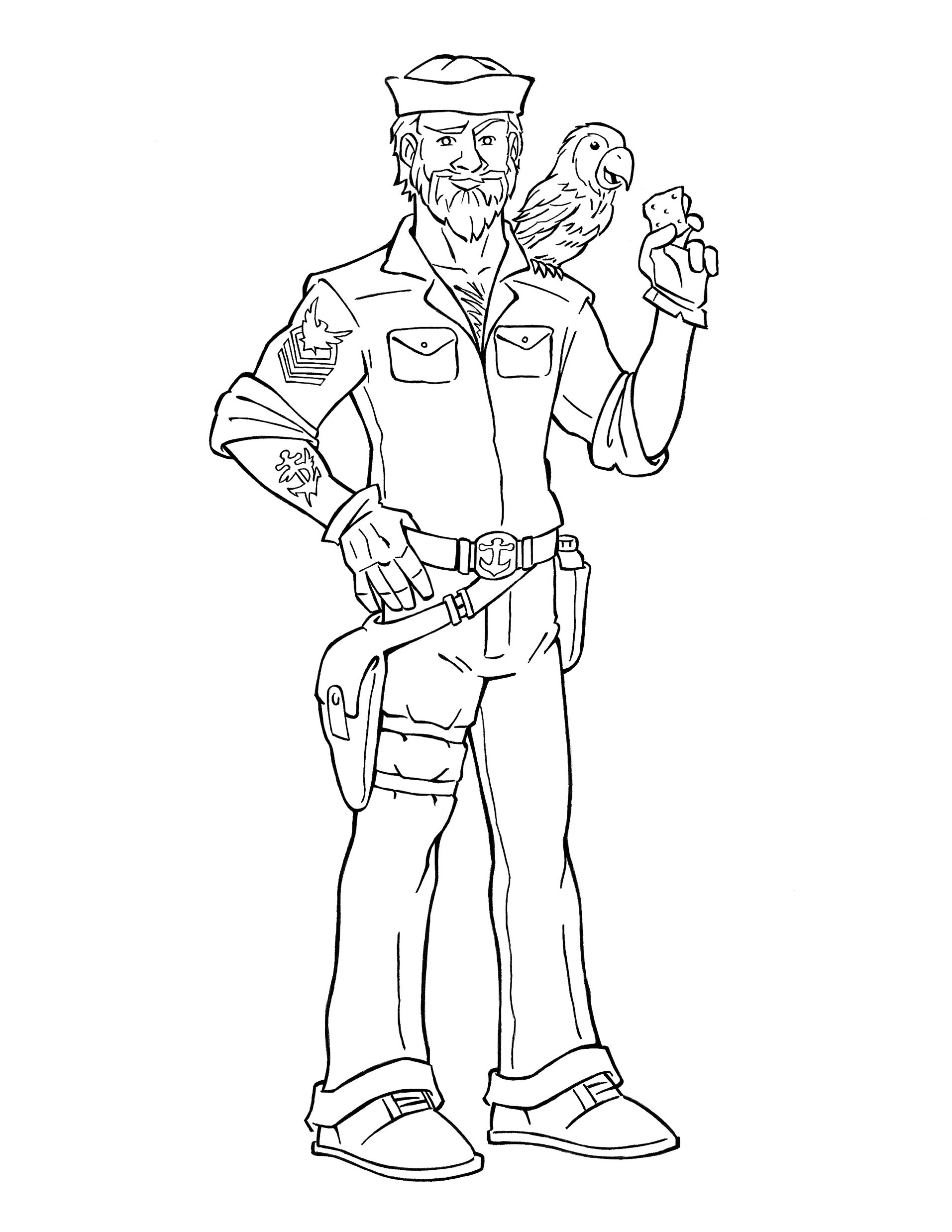G.I. Joe: Shipwreck • pencil sketch