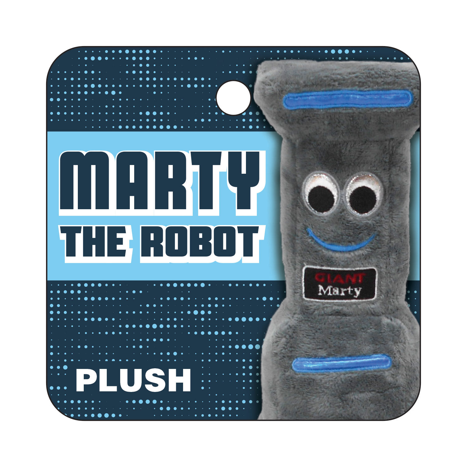 Ahold: Marty Plush • hangtag art