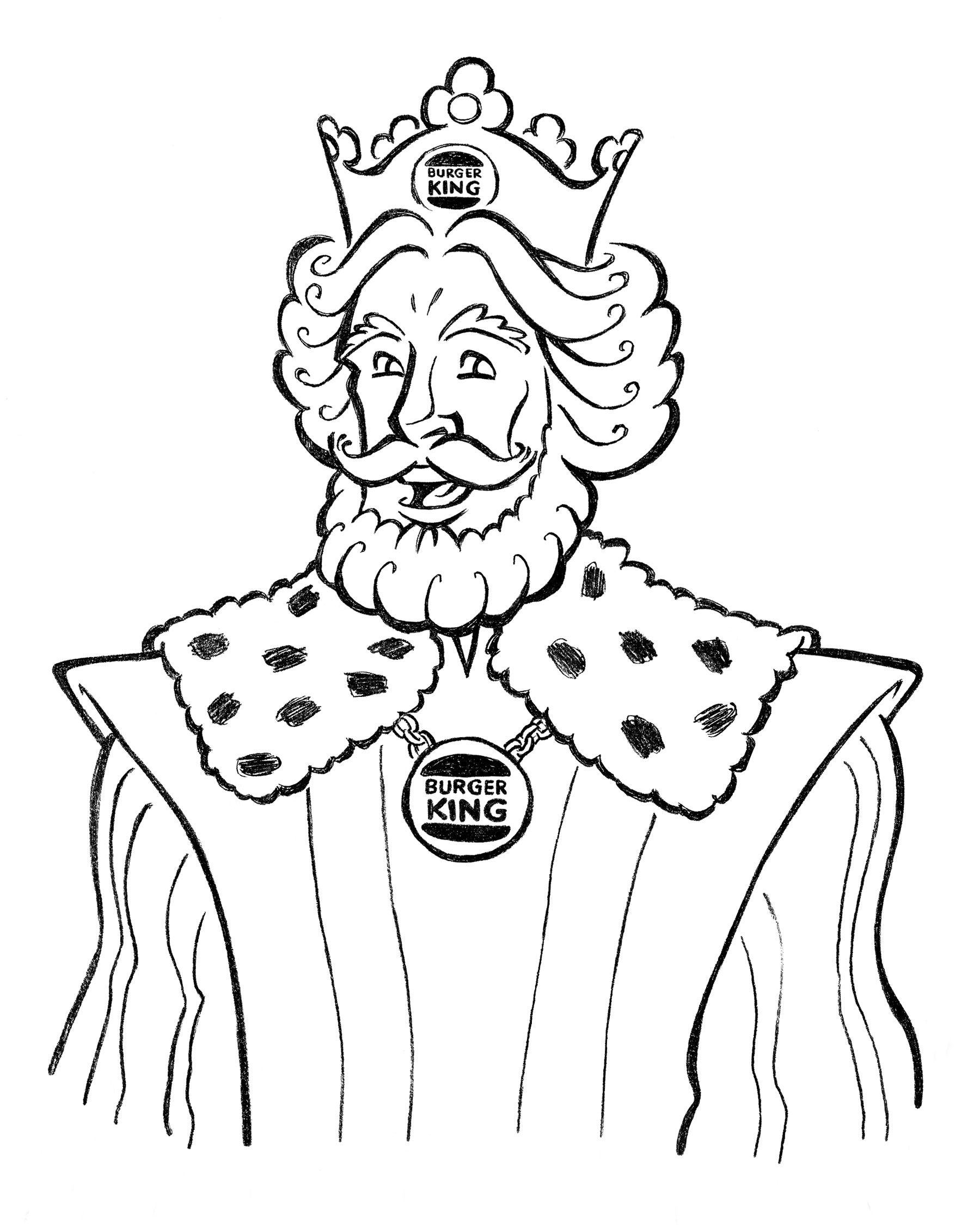 Burger King • pencil sketch