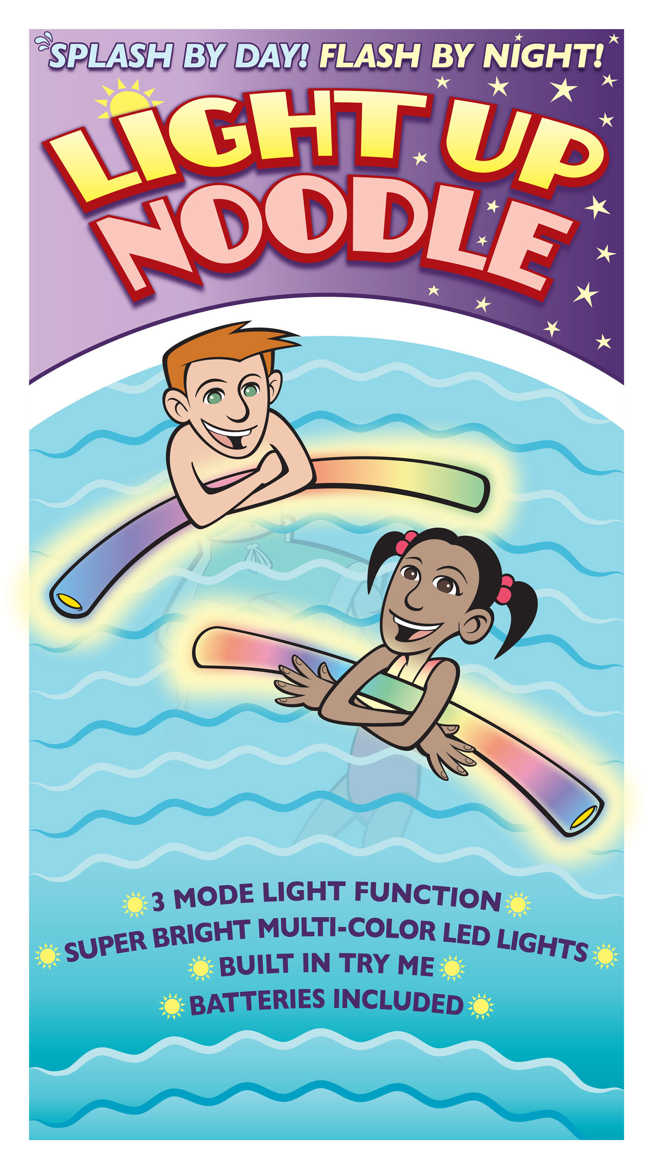 Light Up Noodle • packaging art