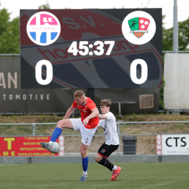na 45 minuten voetbal nog 0-0