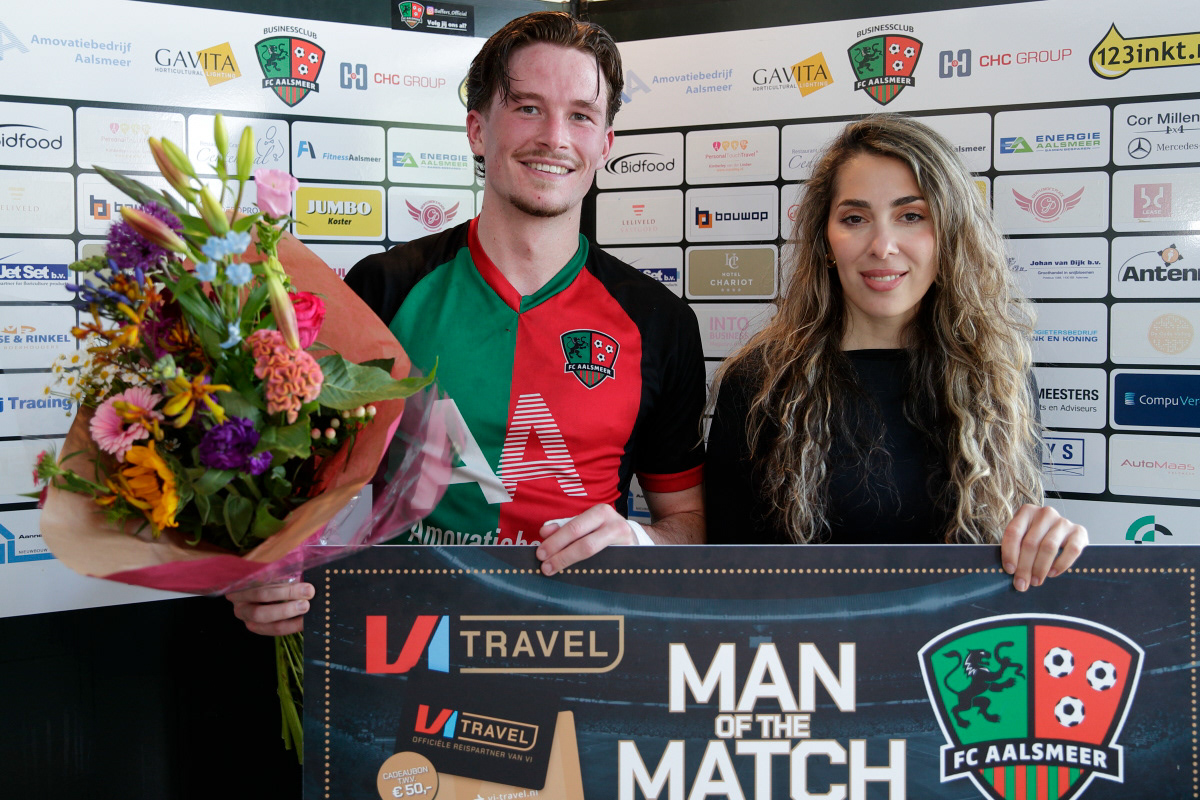 'Man of the match' met drie doelpunten Vincent Noordam