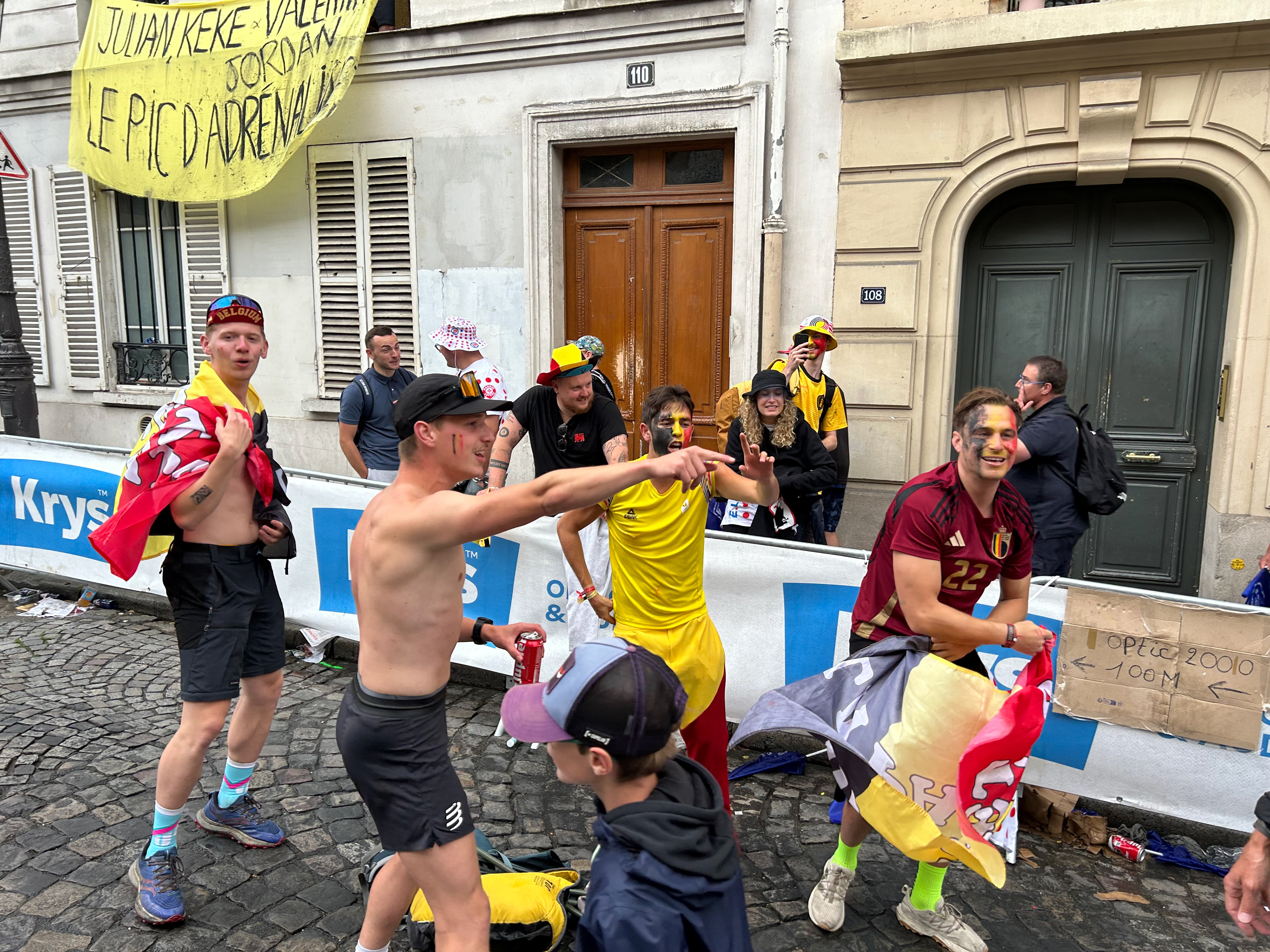 Belgische supporters vieren feest