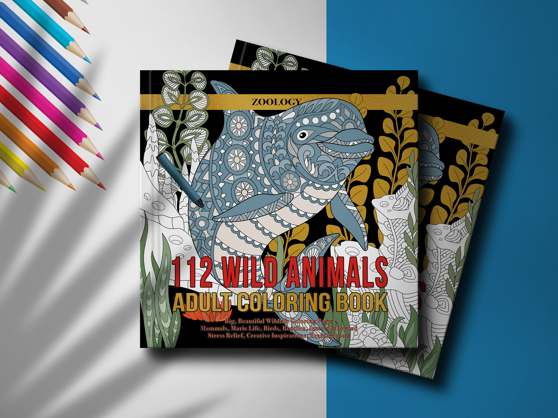 Coloring Book for Adults designed and formatted by me and sold via my own business, Soggy Nomad Press