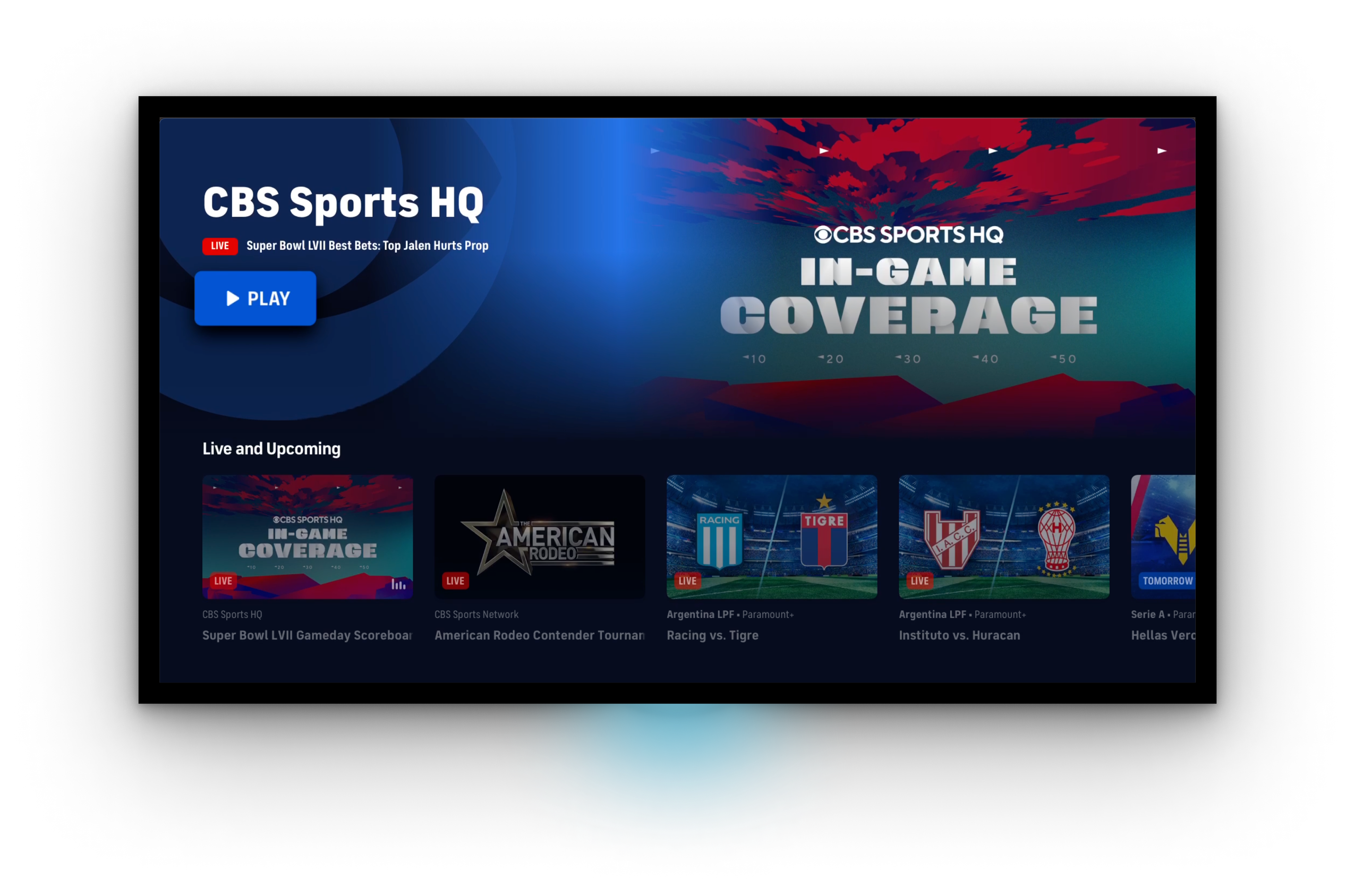 Cbs sports hq online super bowl