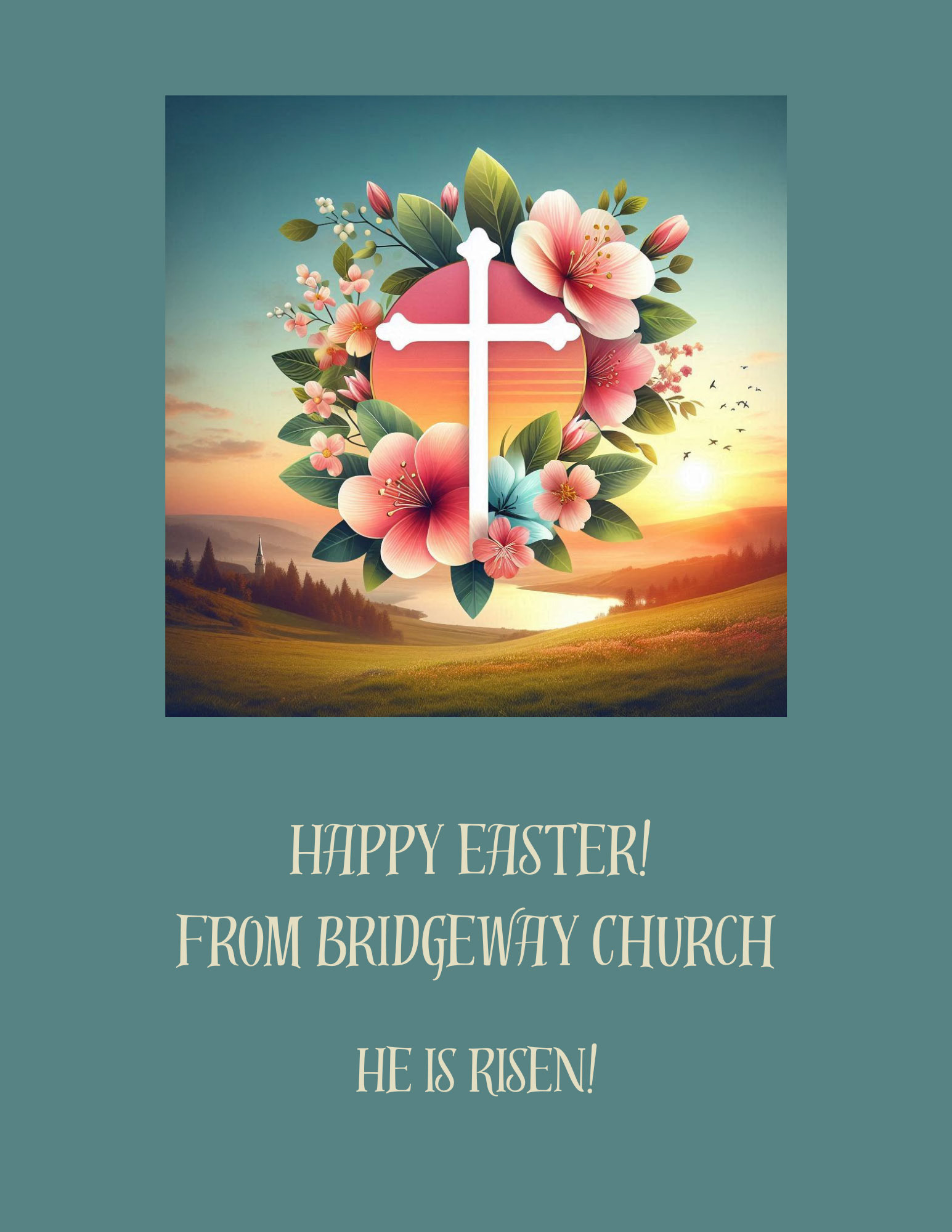 AI Generated Image Easter Flyer - 1
