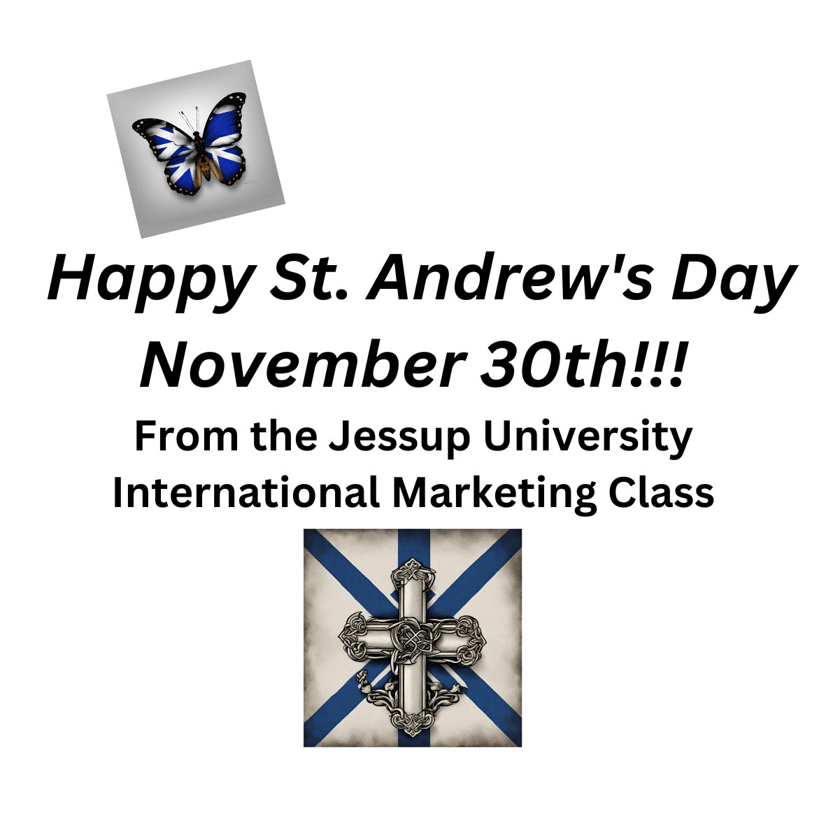 St. Andrew's Day Gift tags - 1