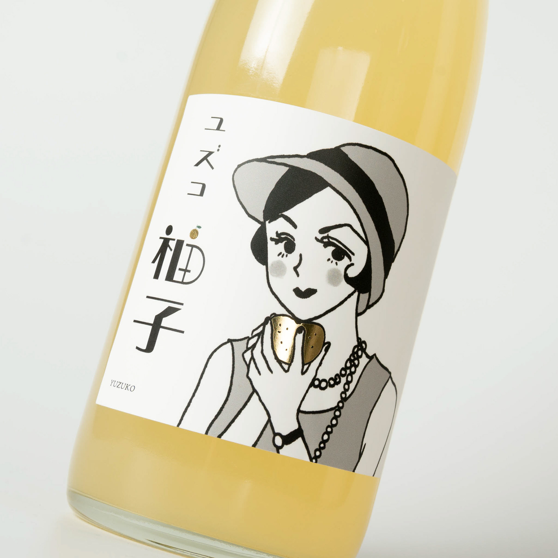 ゆず酒のラベルデザイン