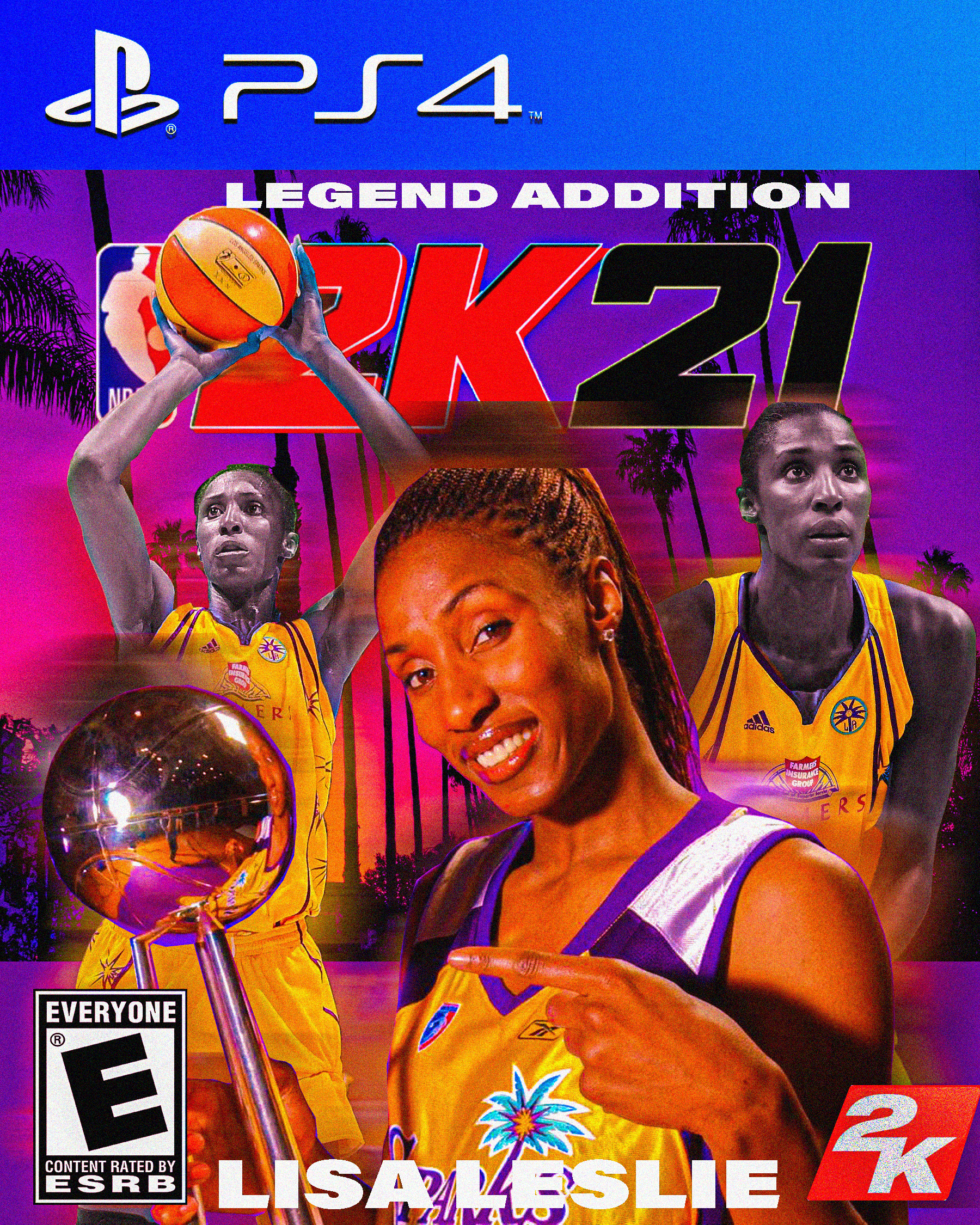 Lisa Leslie 2k cover art concept (2021)