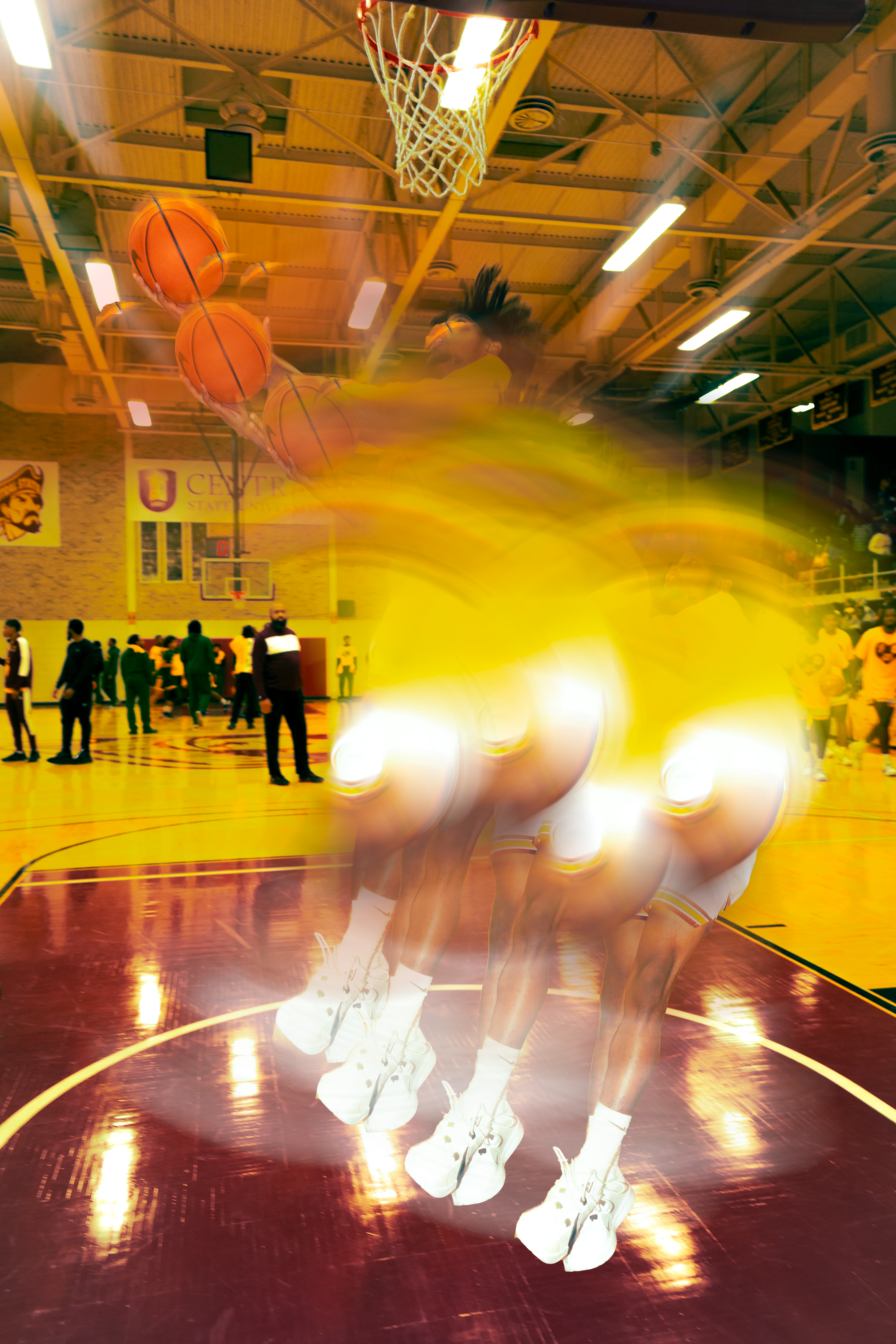 Lights and Dunks, Mixed Media