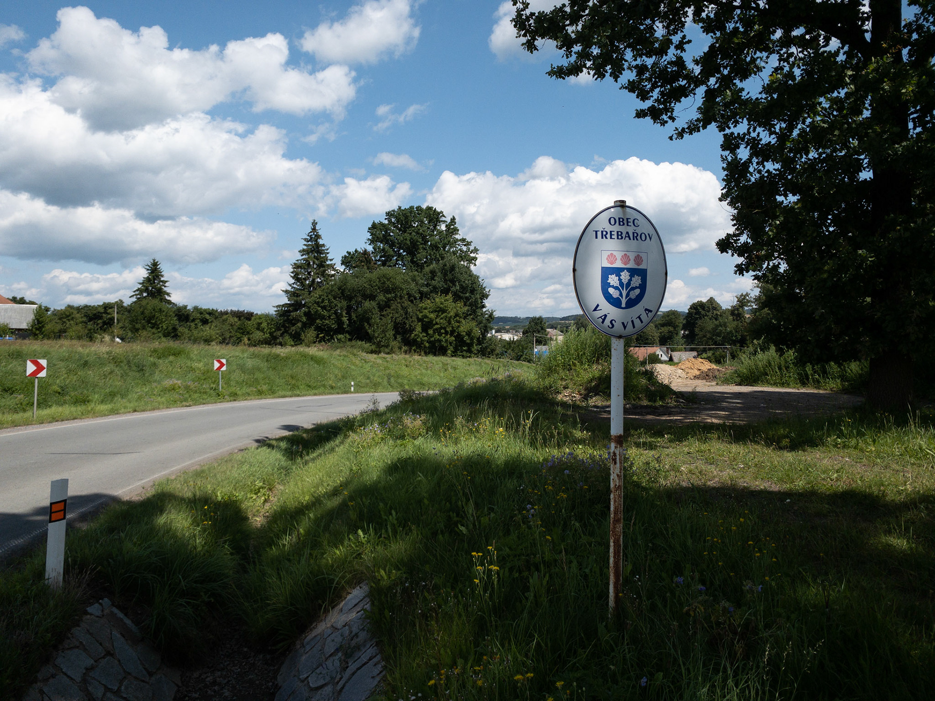 Before the village from the south