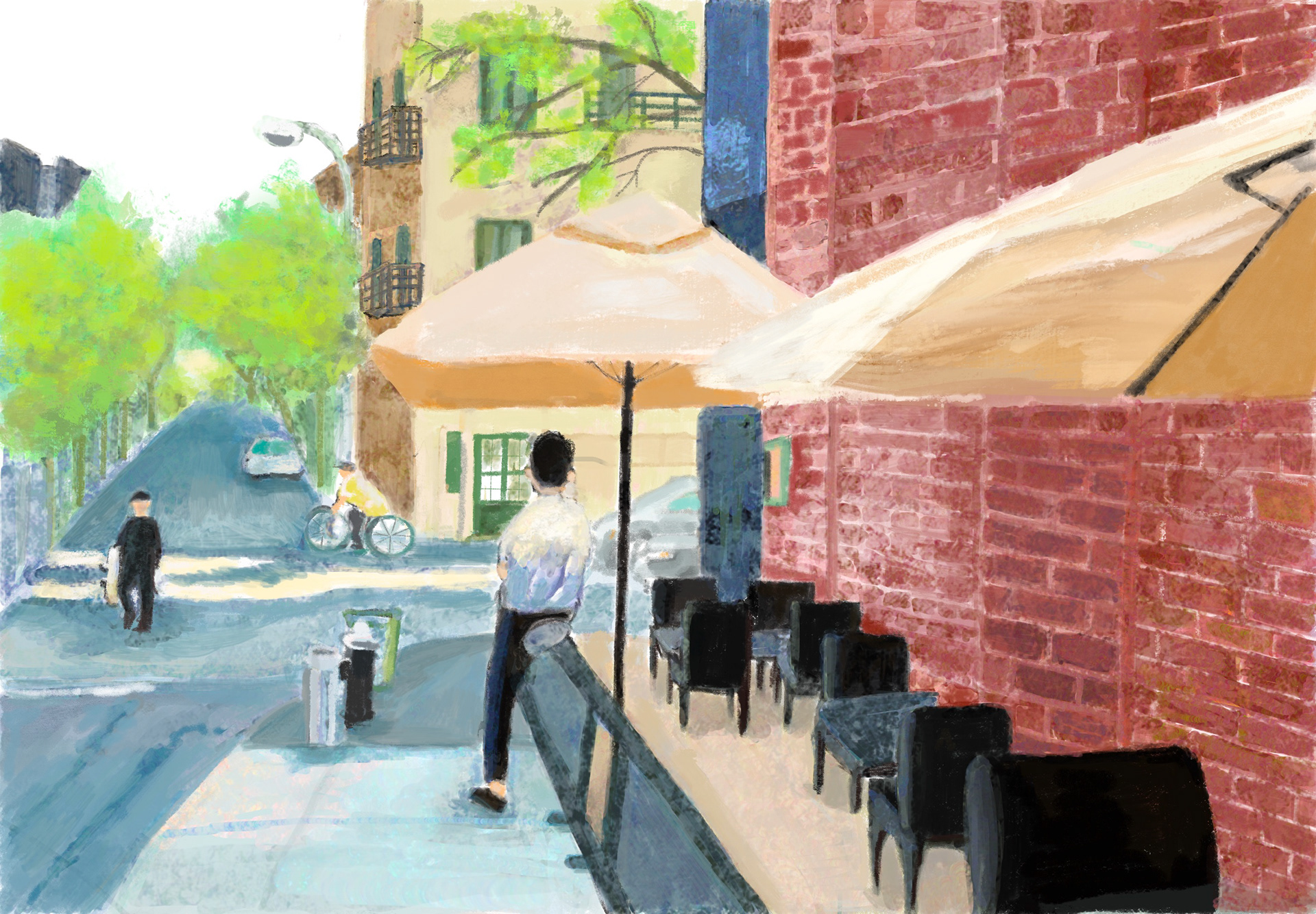 Street in New York.
