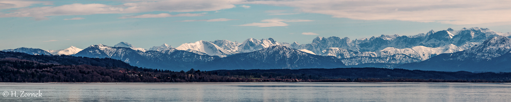 Alpenpanorama Ammersee