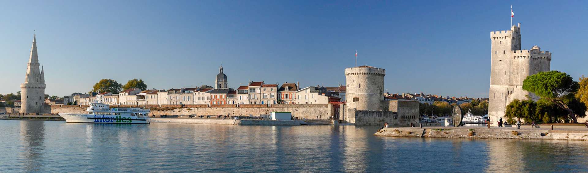 Panoramique sur les 3 tours de La Rochelle.