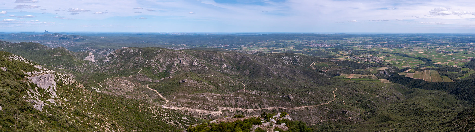 Vue du mont Saint Baudille, "la sentinelle du Larzac"