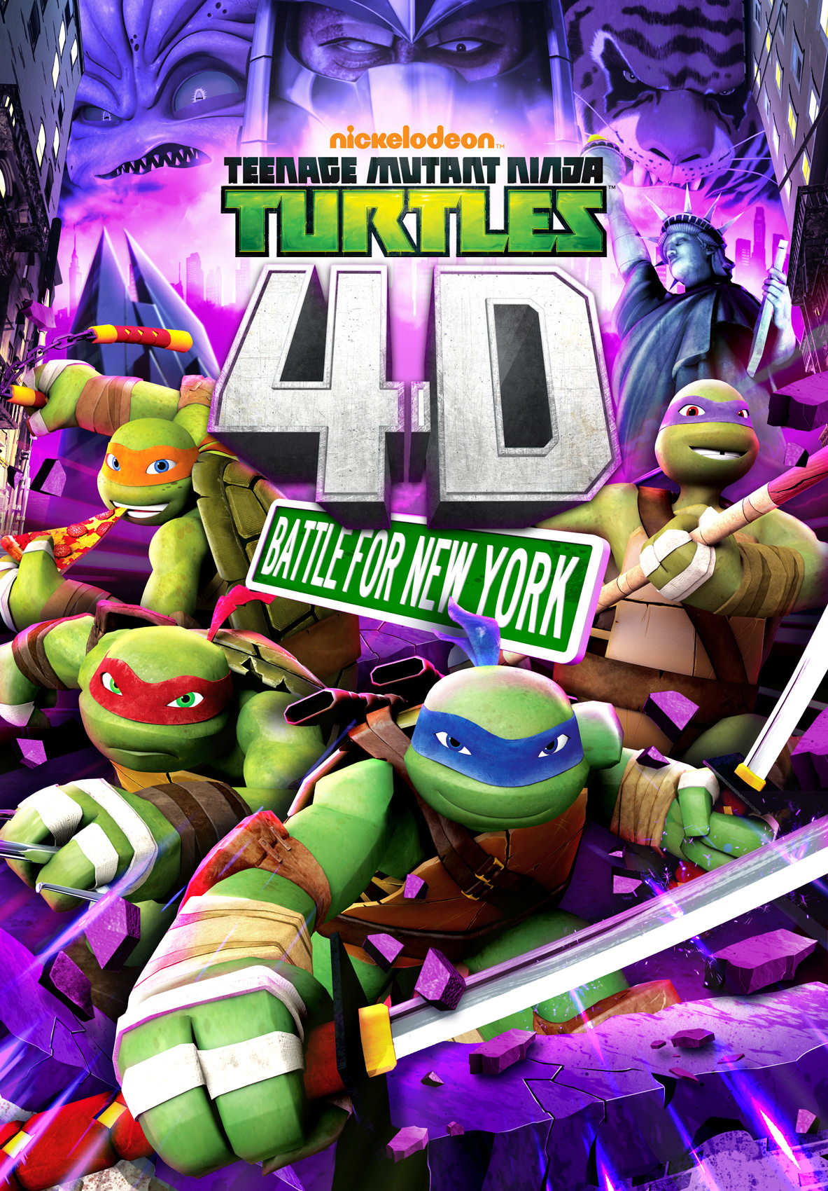 Anthony Petrie - Teenage Mutant Ninja Turtles 4D Movie Key Art and Logo