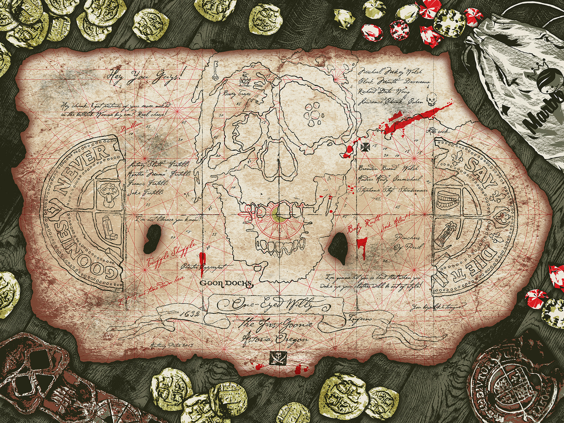 the goonies treasure map