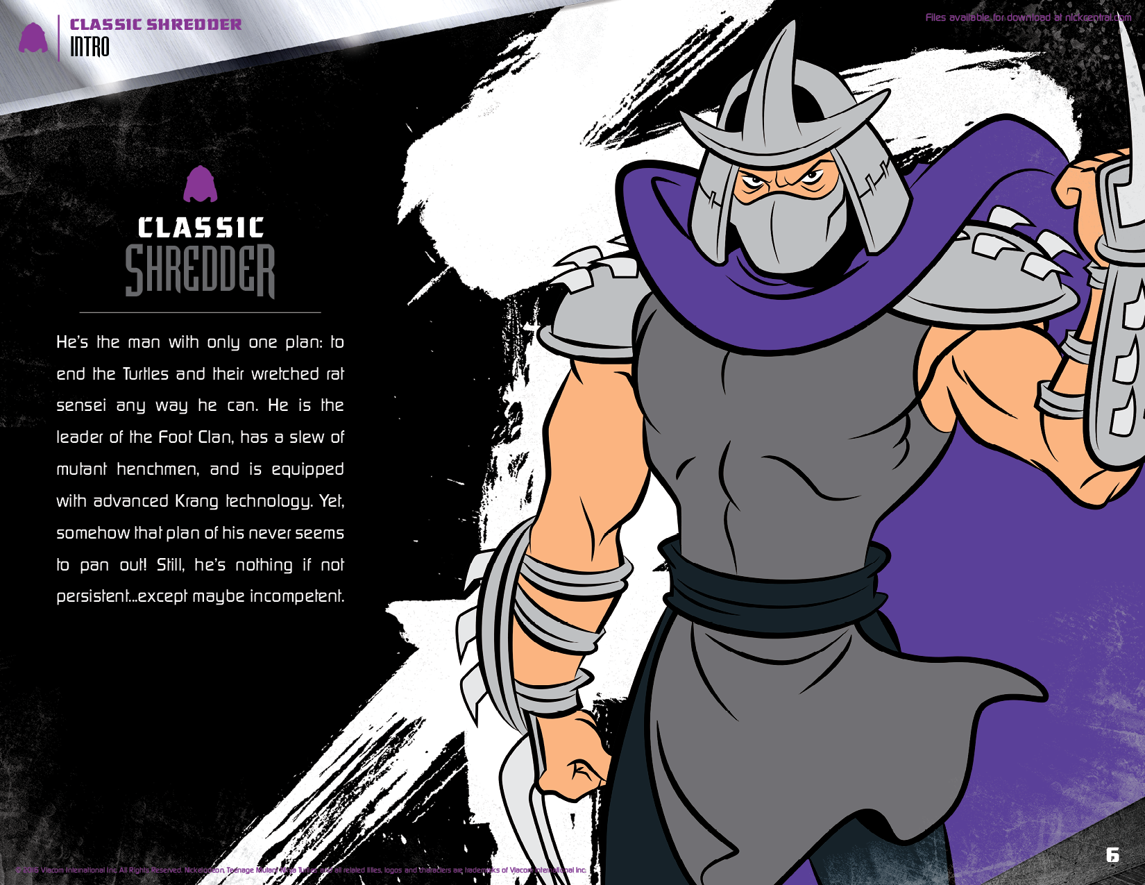 TMNT Super Shredder Style Guide 2017 :: Behance