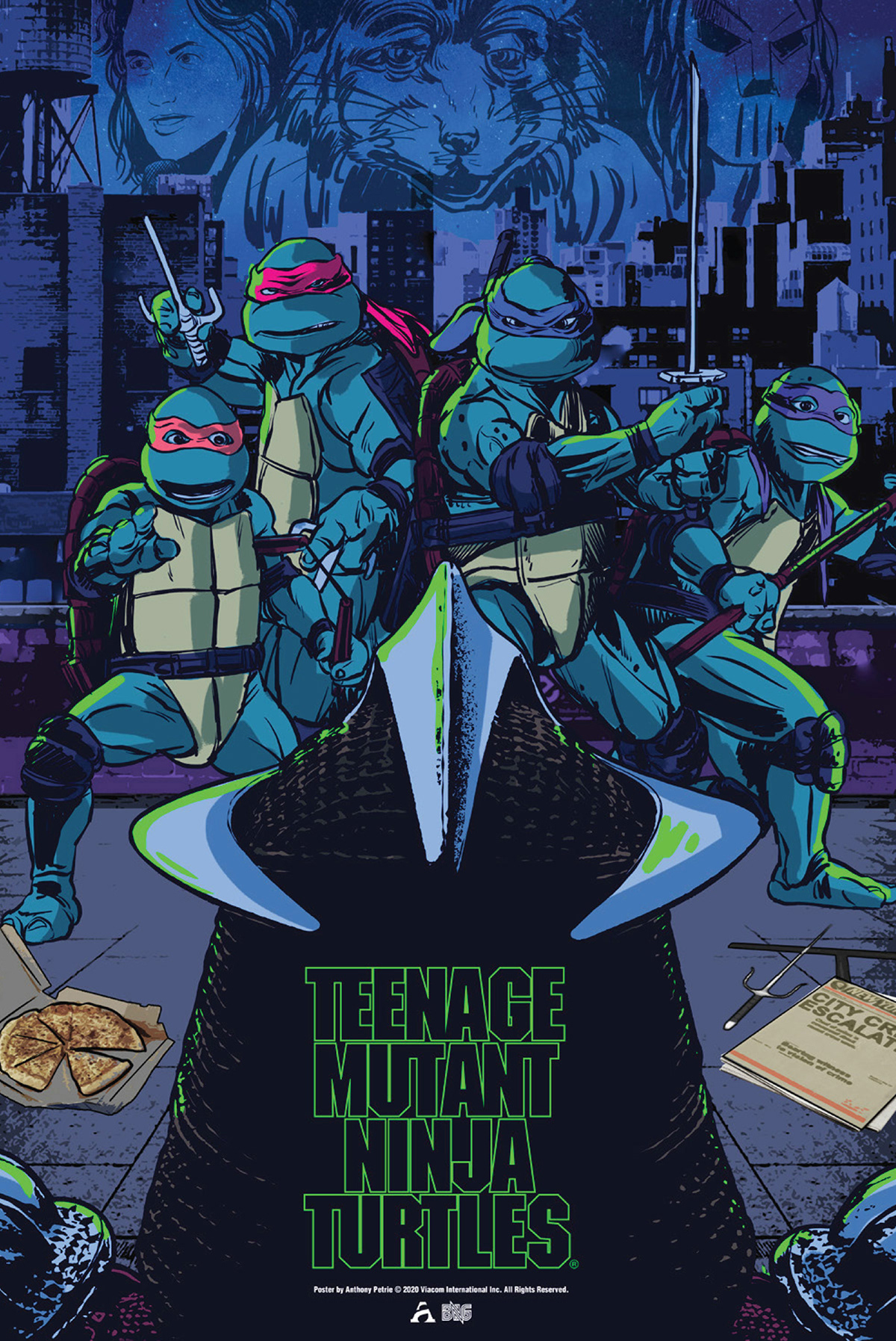 Anthony Petrie Print + Product Design, Inc. - TMNT 1990 Poster