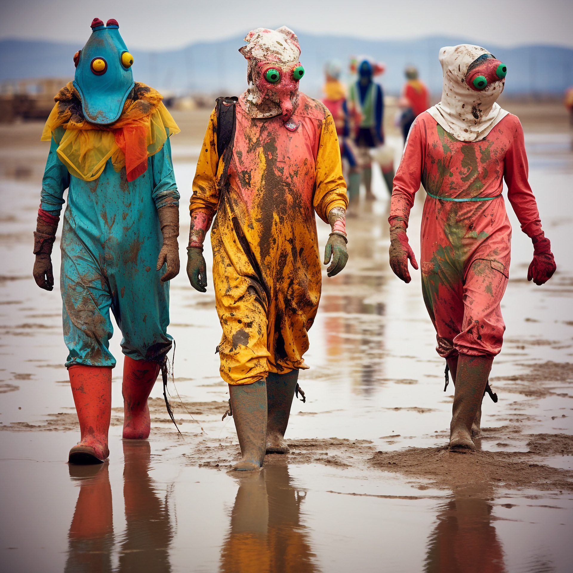 Walking Out of Burning Man