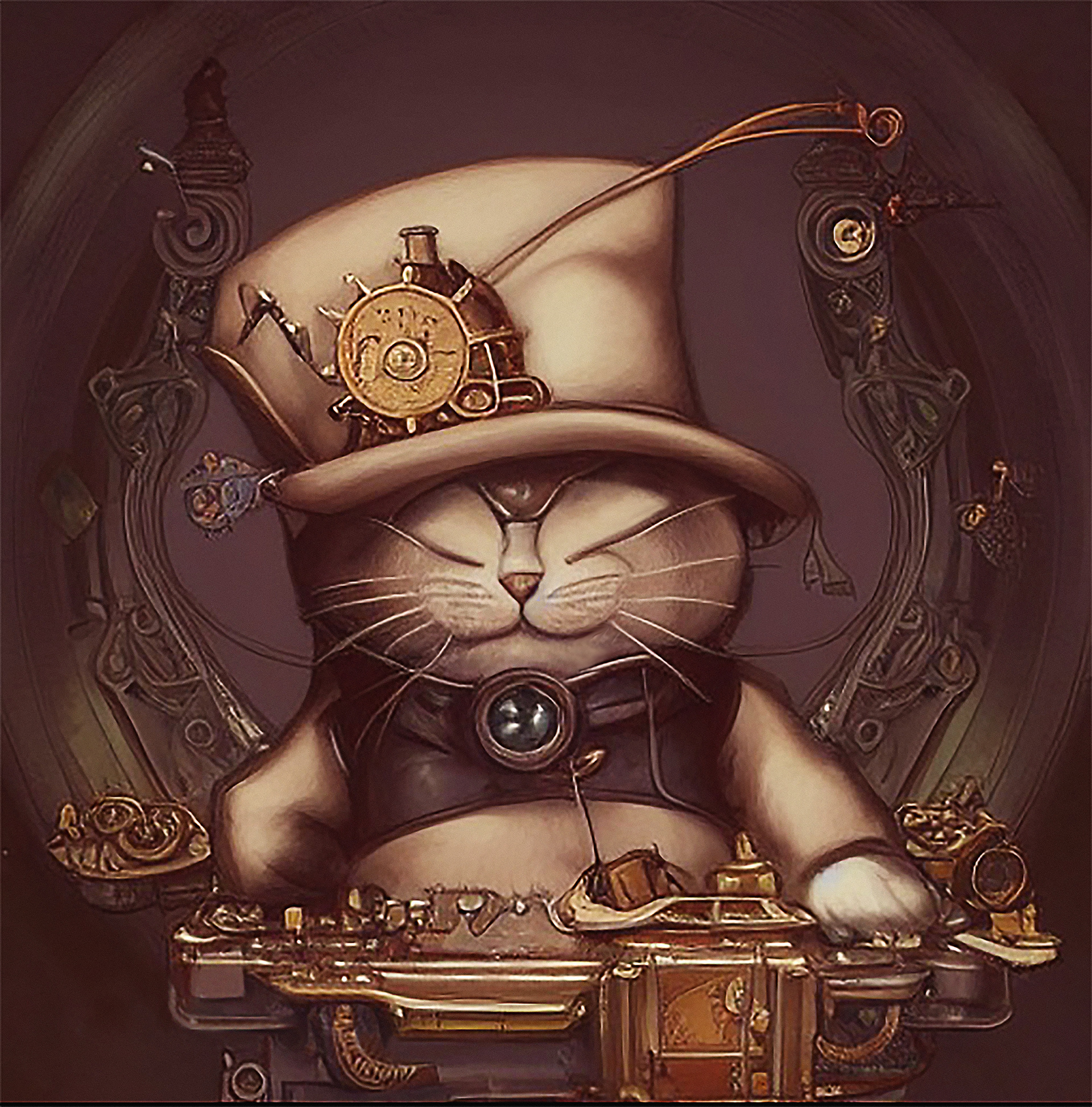 Steampunk Fat Cat