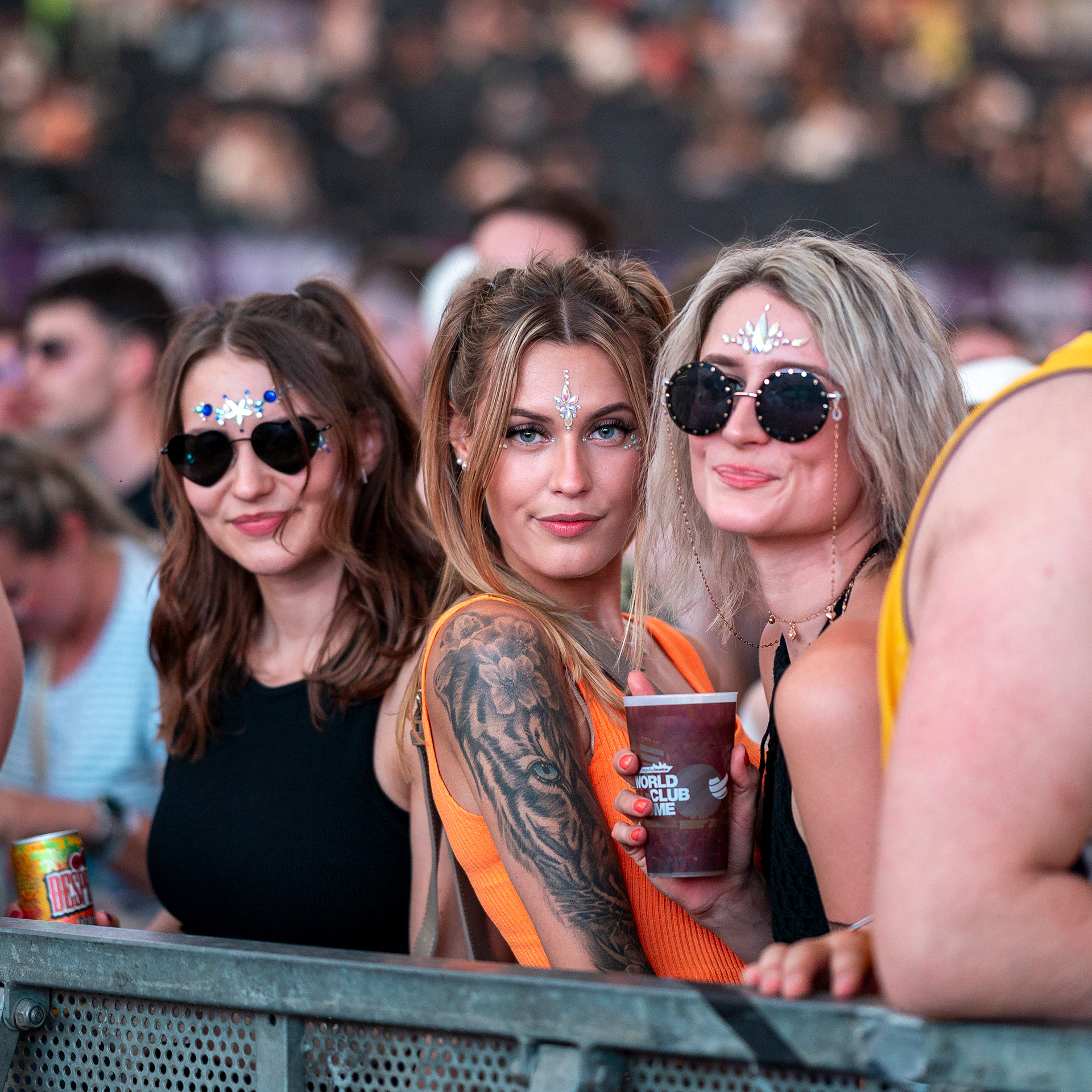 Main stage crowd frame