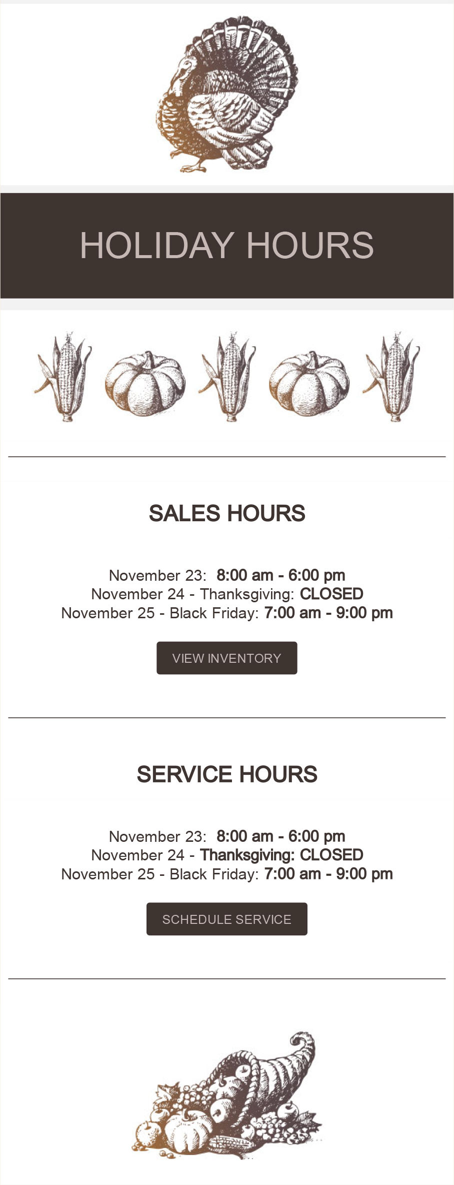 fall email template