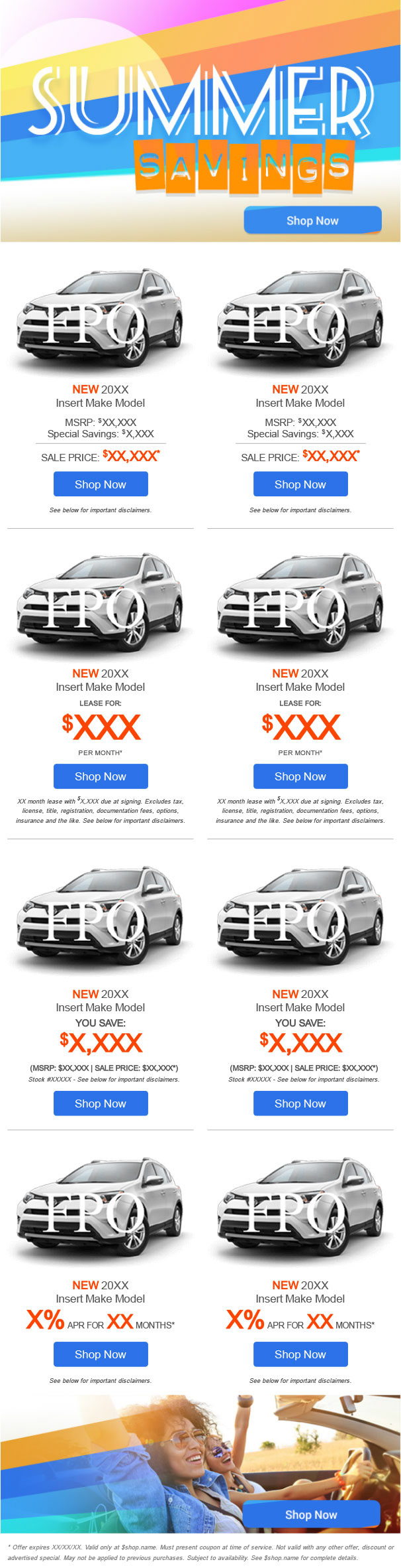 sSummer email template