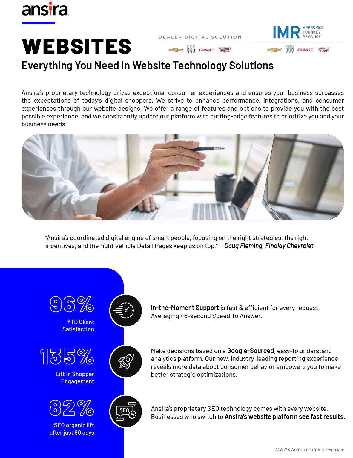 GM IMR - Websites One Pager - InDesign