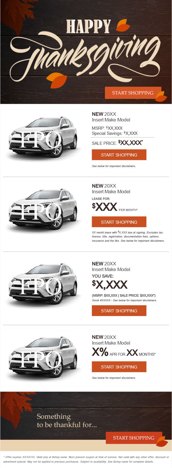 fall email template