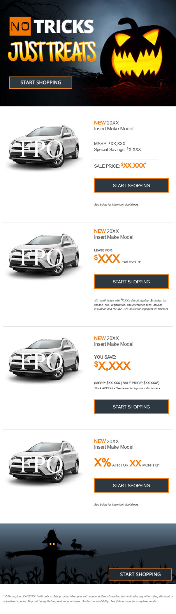 hallhalloween email template
