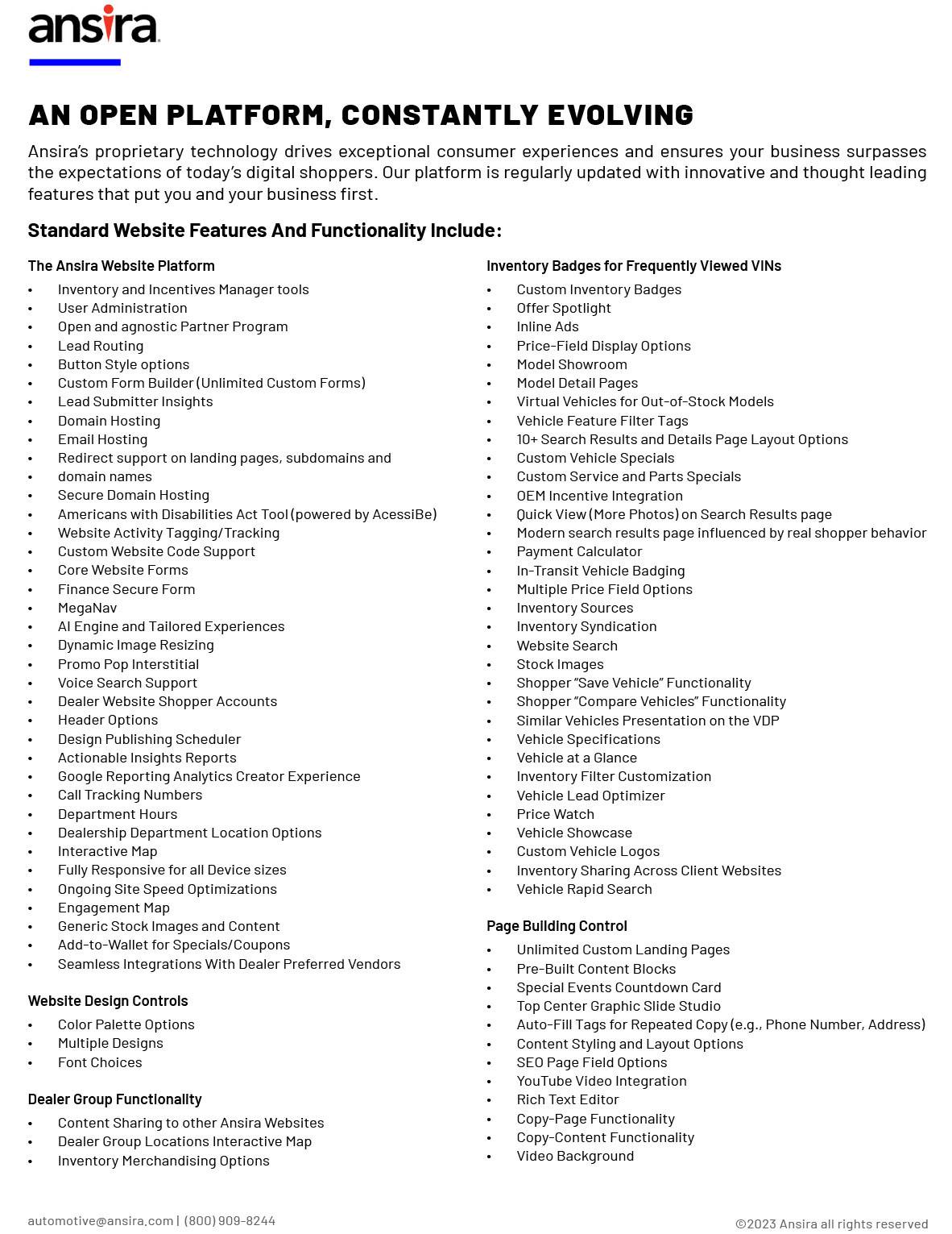 GM IMR - Websites One Pager - InDesign