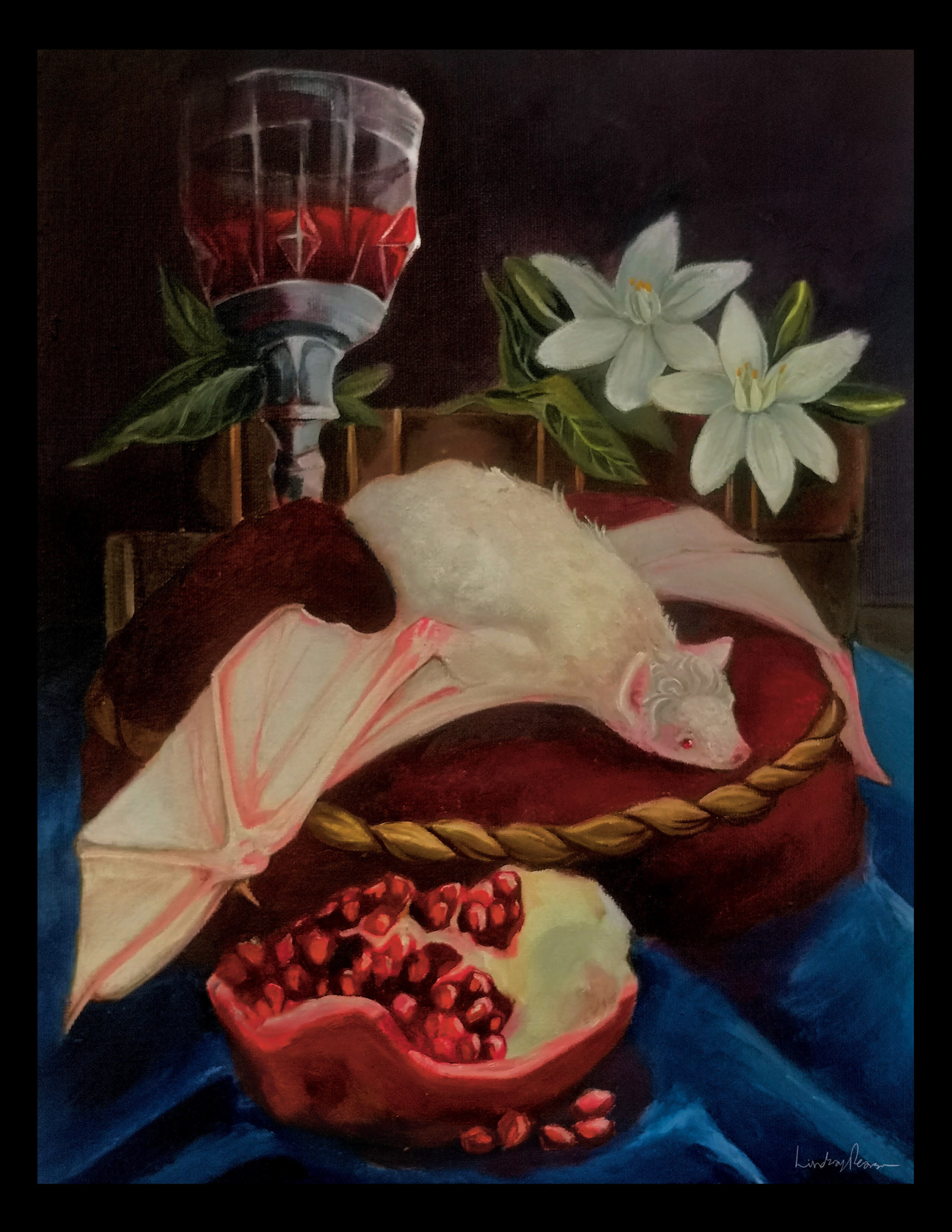 Decadence- Vampire bat Still Life