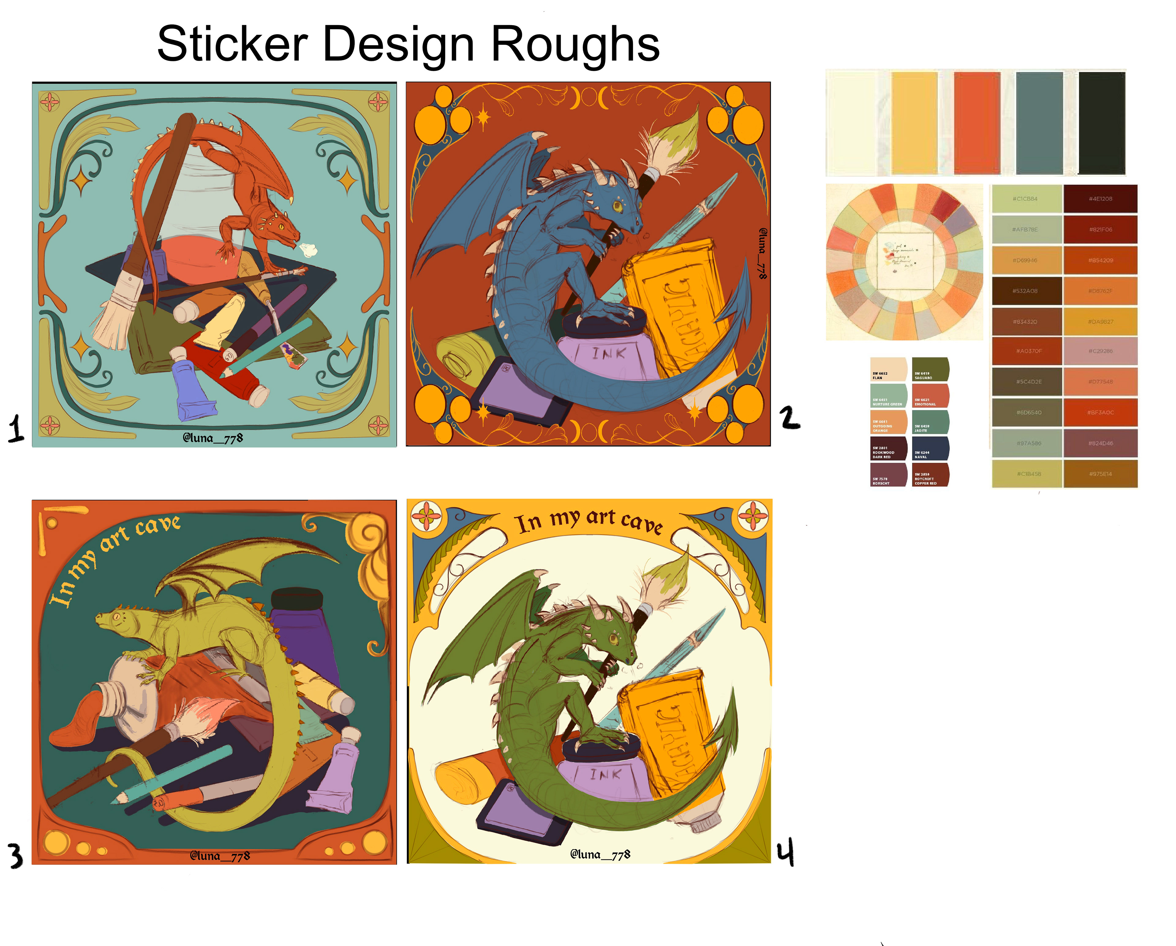 Rough Sketches / Colour Tests