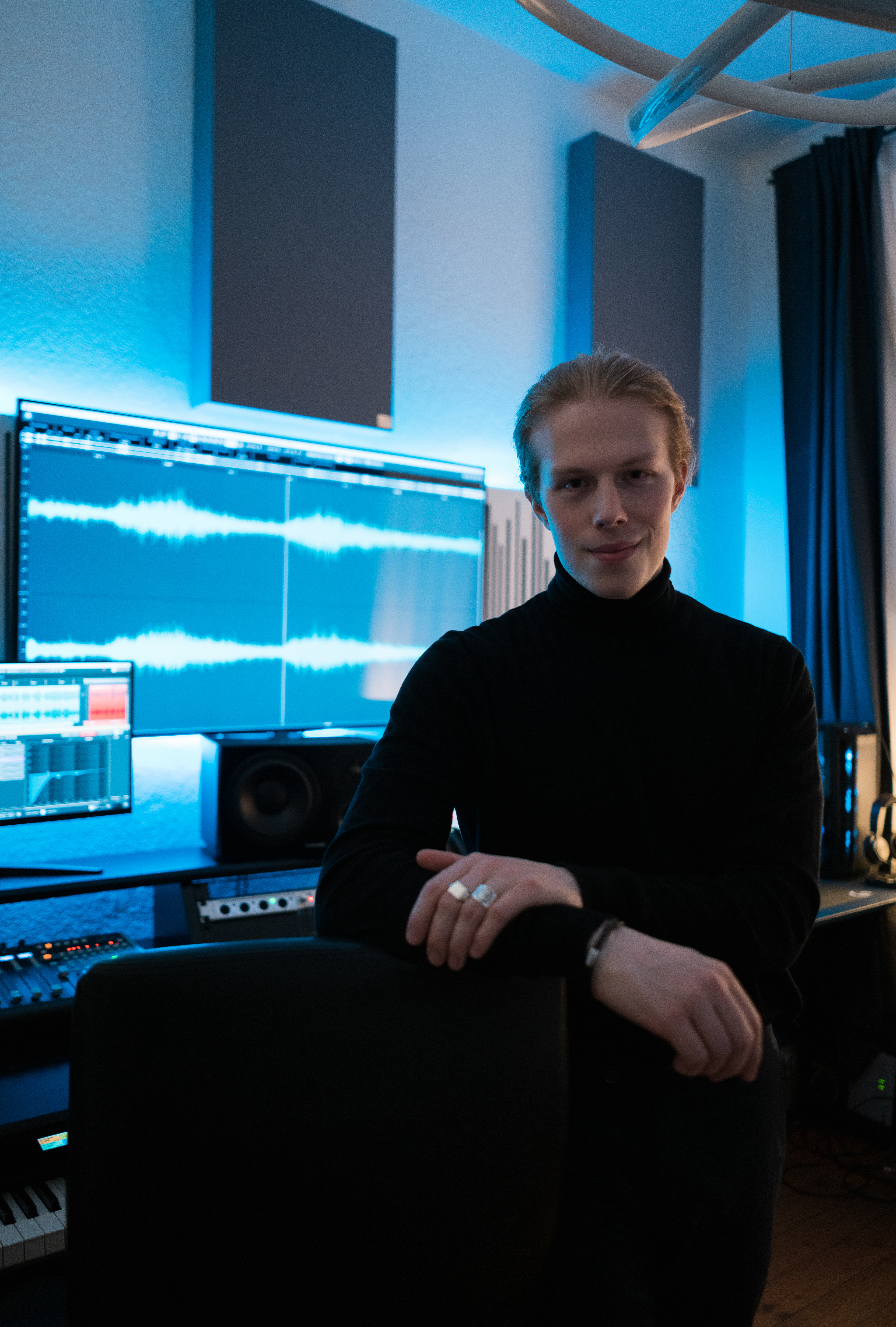 in his Production Studio