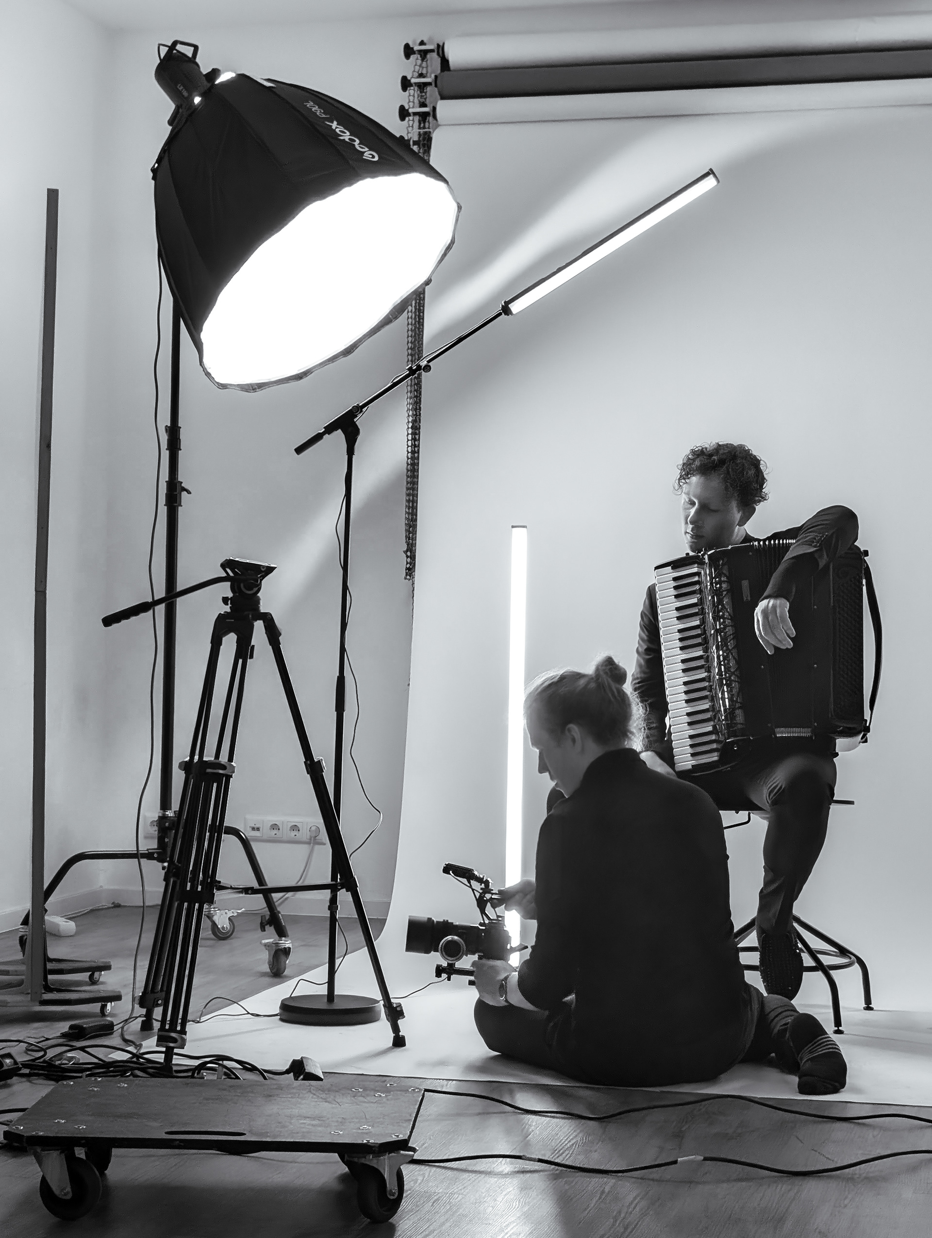 on Set with Martynas Levickis