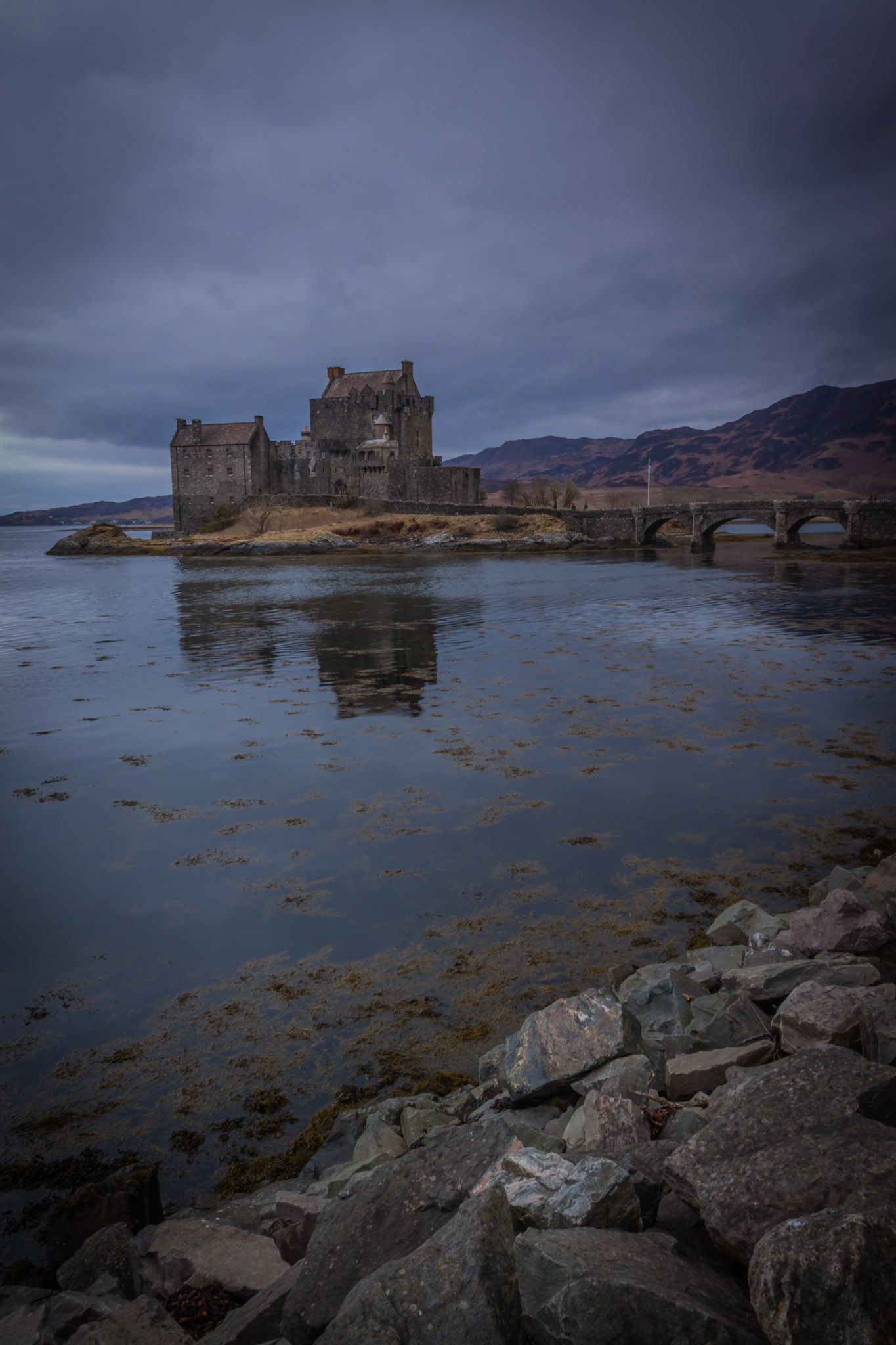 Gloomy Eilean Donan Castle
