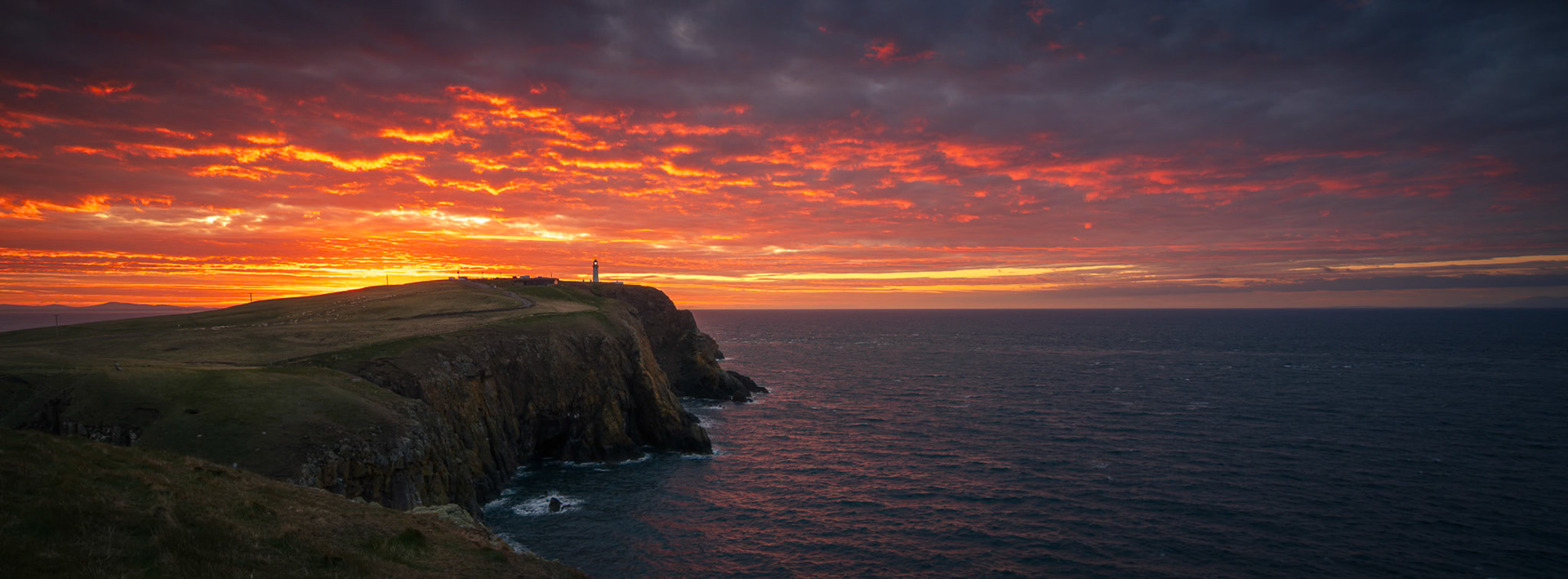 Fire over Mull of Galloway