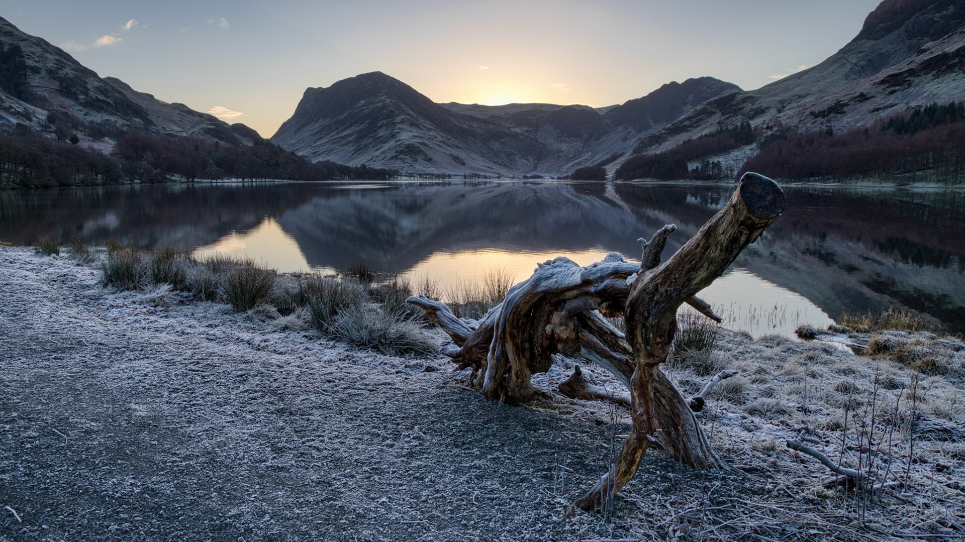 Frozen Buttermere Log