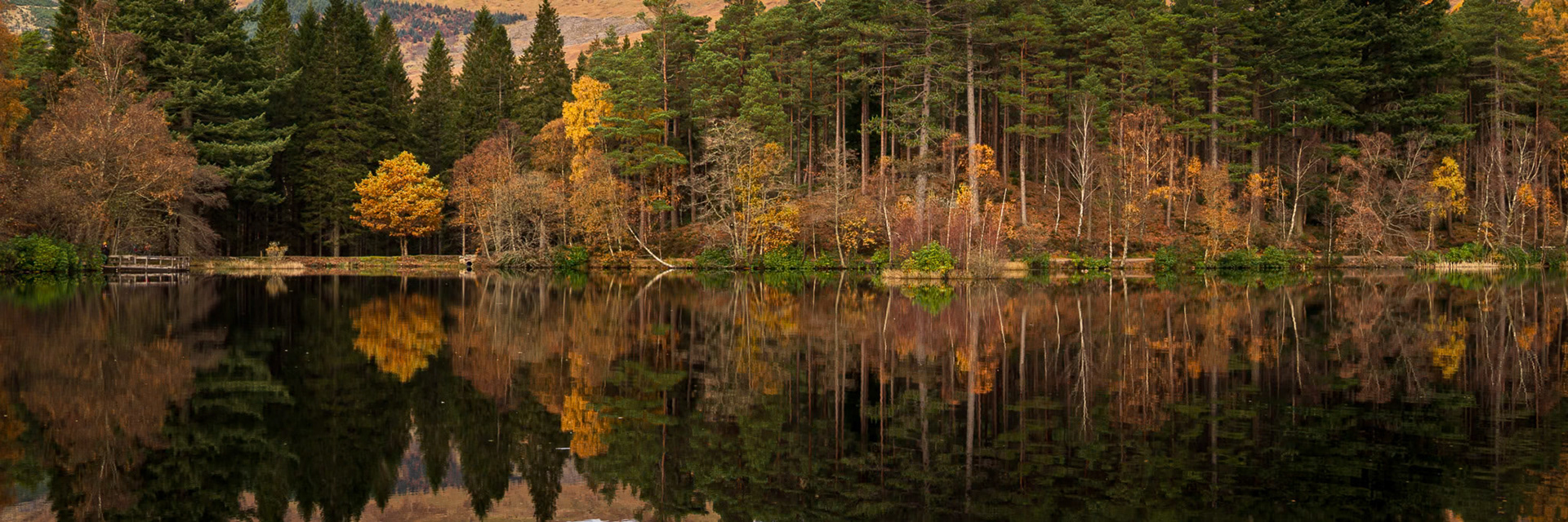 Still Reflections at Glencoe Lochan - Panorama