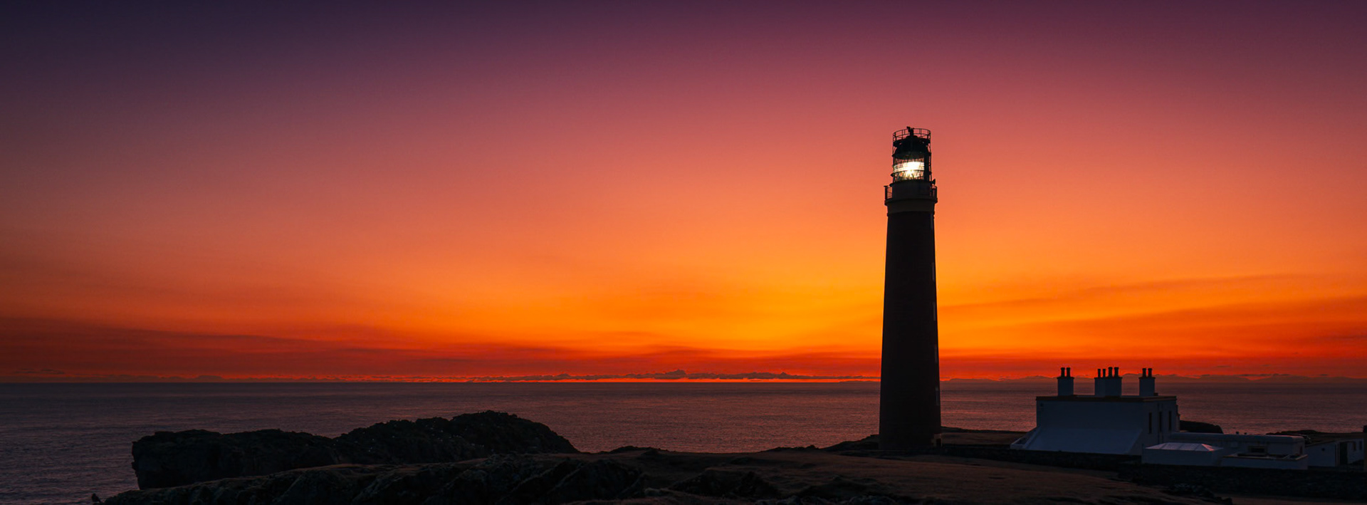 Fire at Butt of Lewis Lighthouse