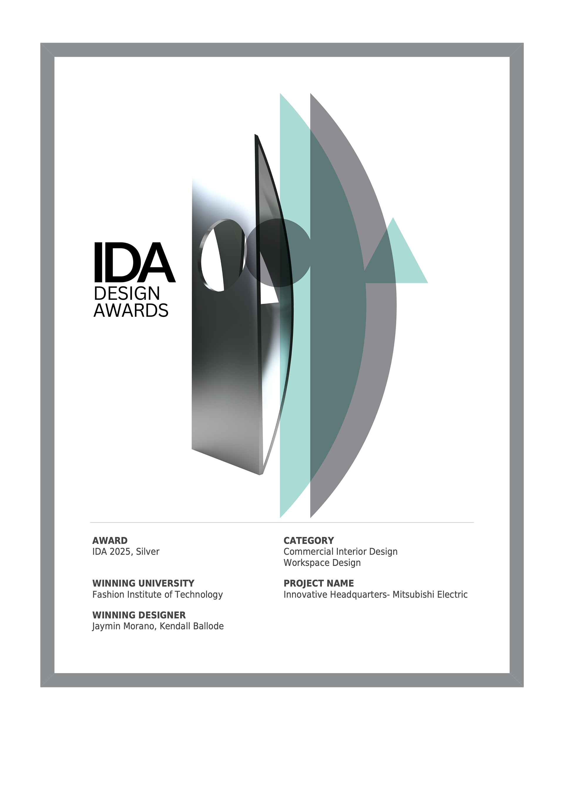 Silver Winner - International Design Awards