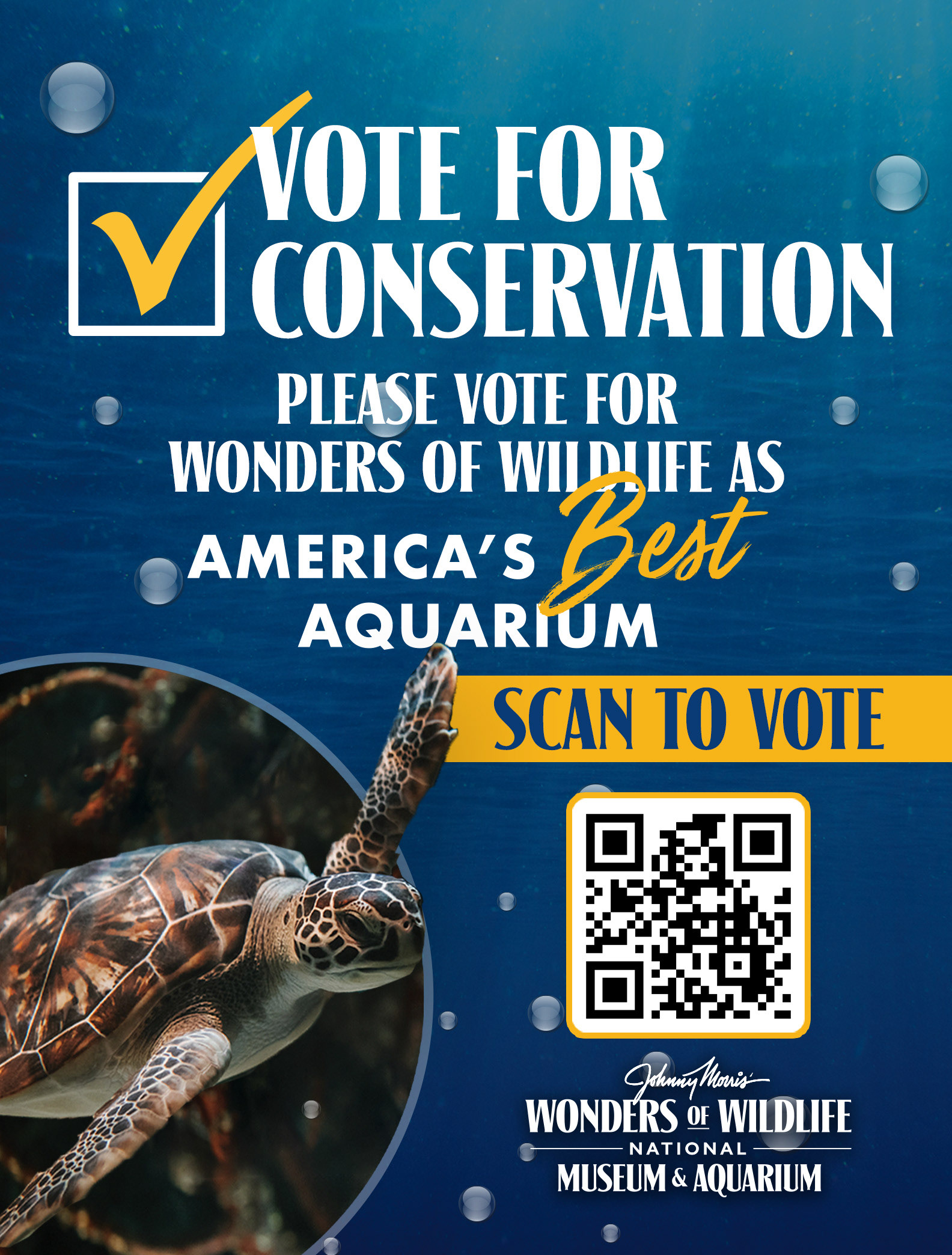 2022 American's Best Aquarium Nomination Signage