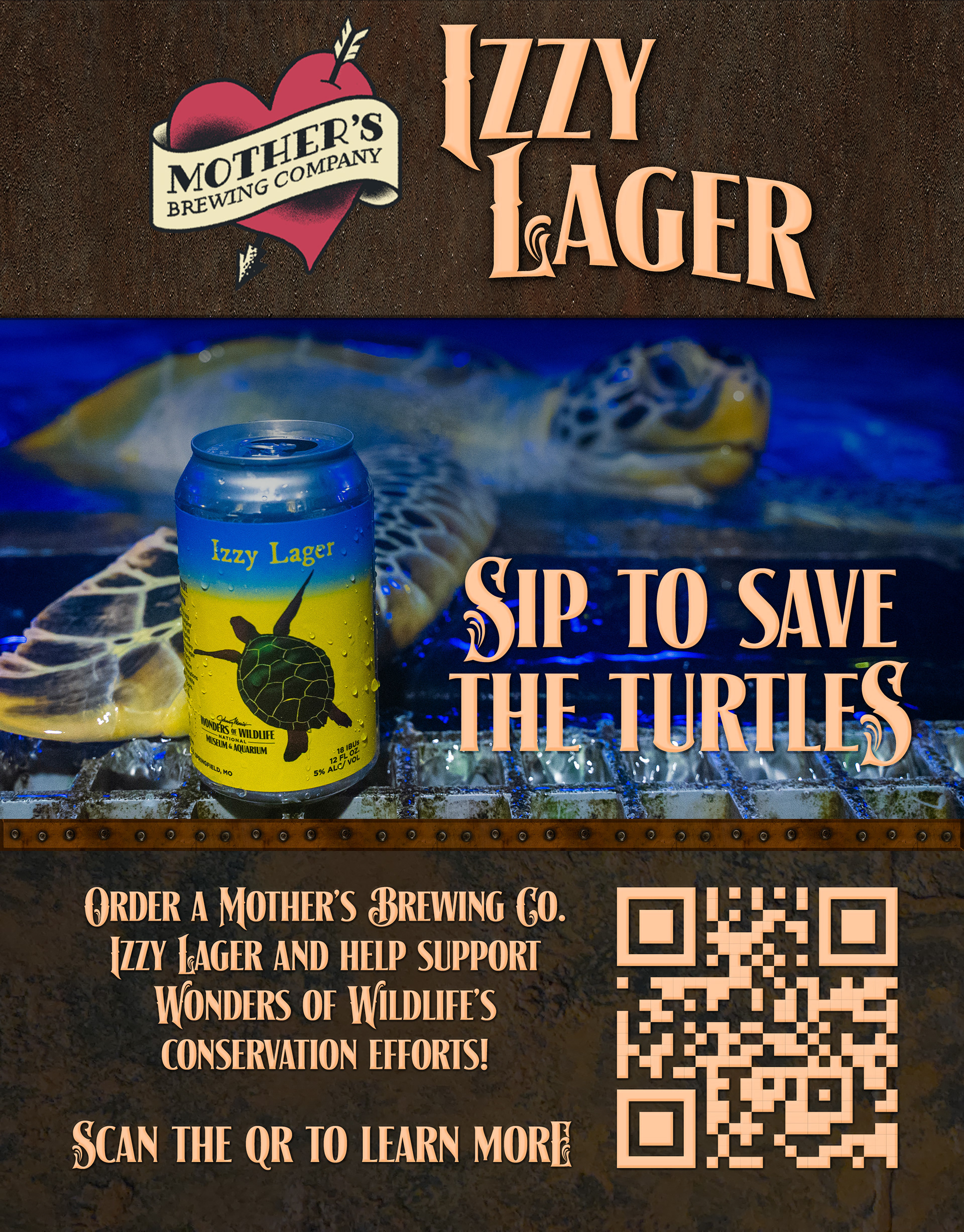 Mother's Brewery Partnership Table Top Piece